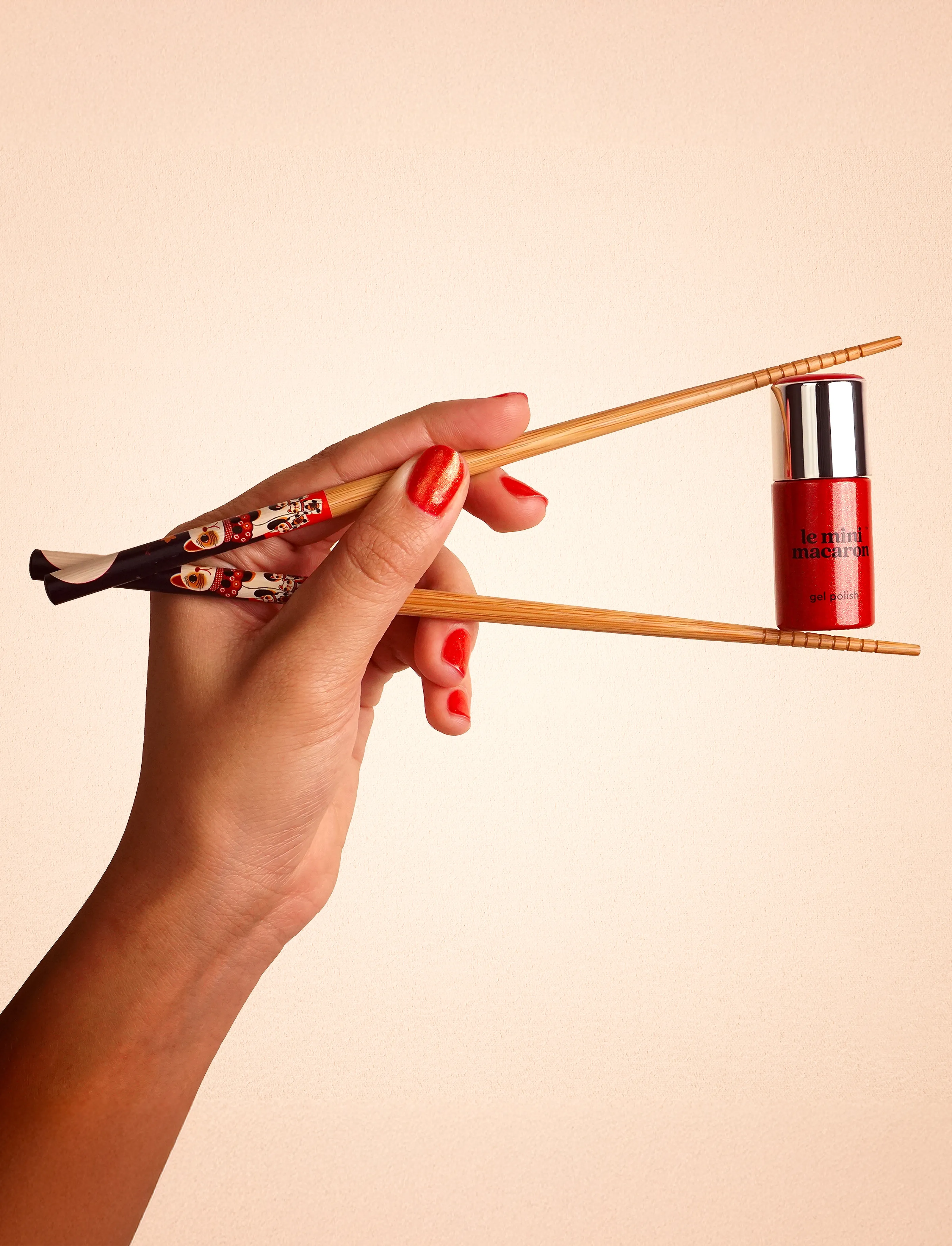 Le Mini Macaron - Single Gel Polish, Lucky Red - smink - lucky red - 5