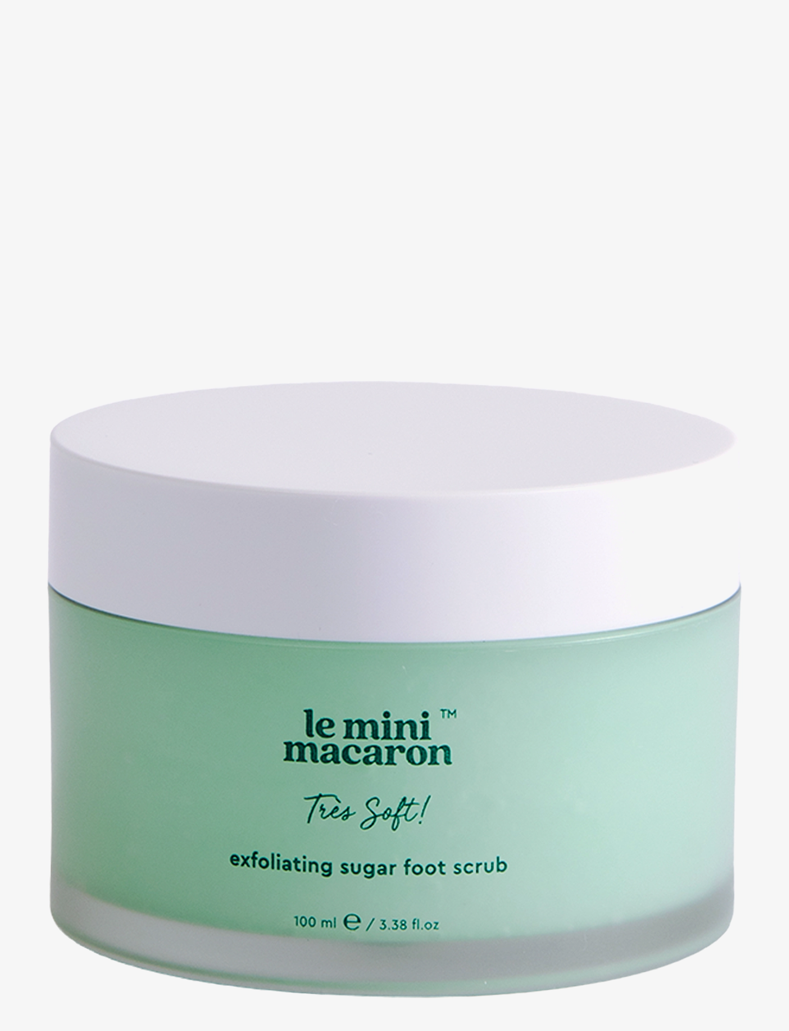 Le Mini Macaron Exfoliating Sugar Foot Scrub - Hudpleje - TRÈS SOFT / clear