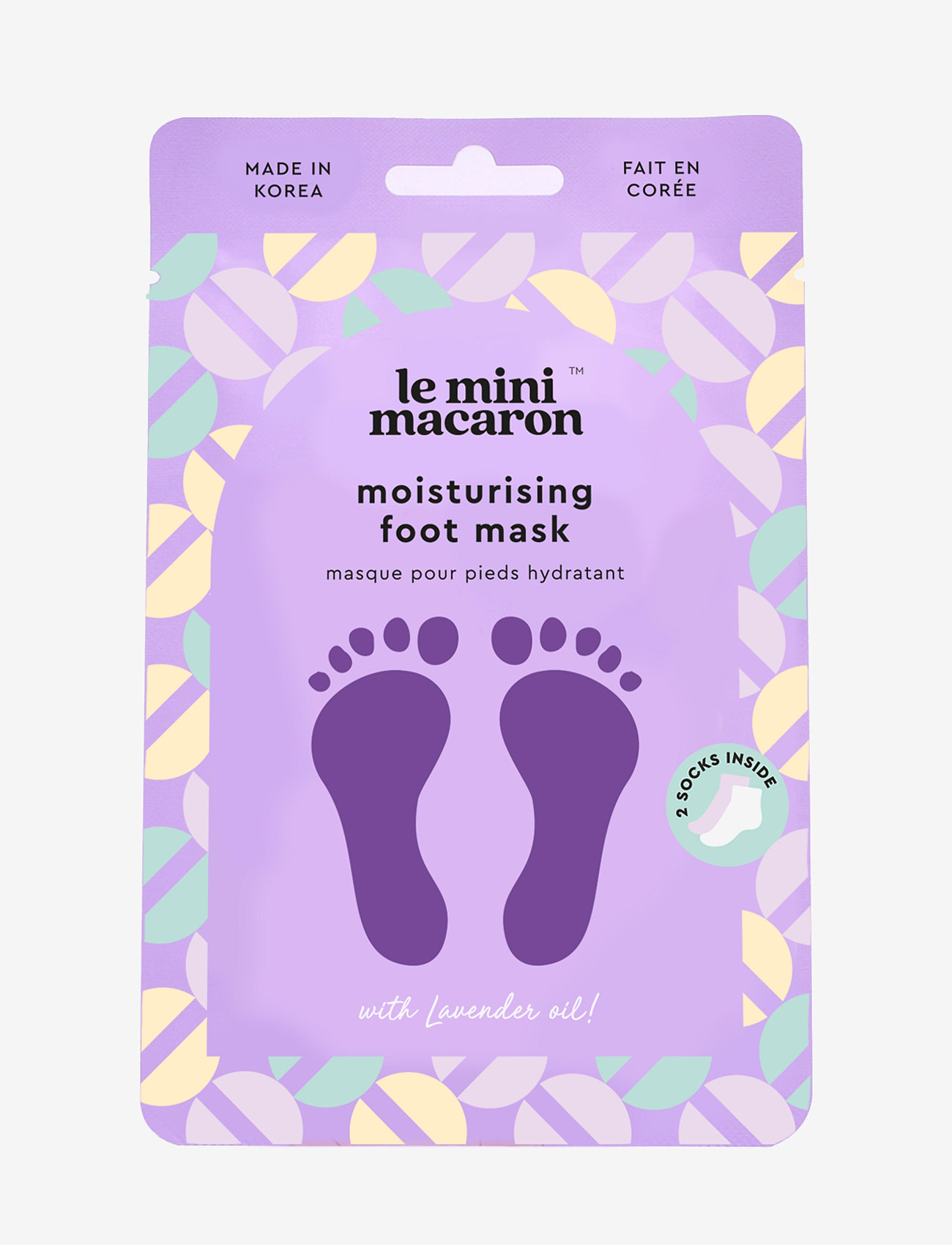 Le Mini Macaron - Foot Mask - kroppsvård - lavender - 1