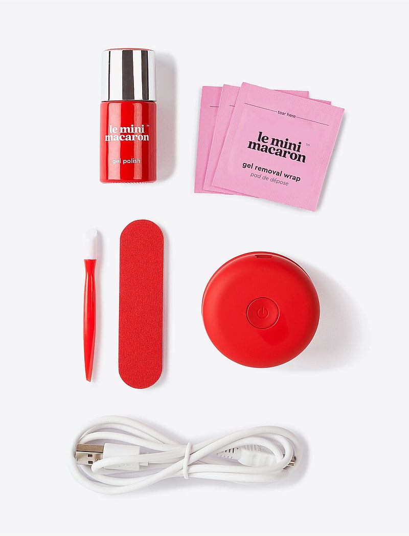 Le Mini Macaron - Gel Manicure Kit CHERRY RED - makeup - cherry red - 3