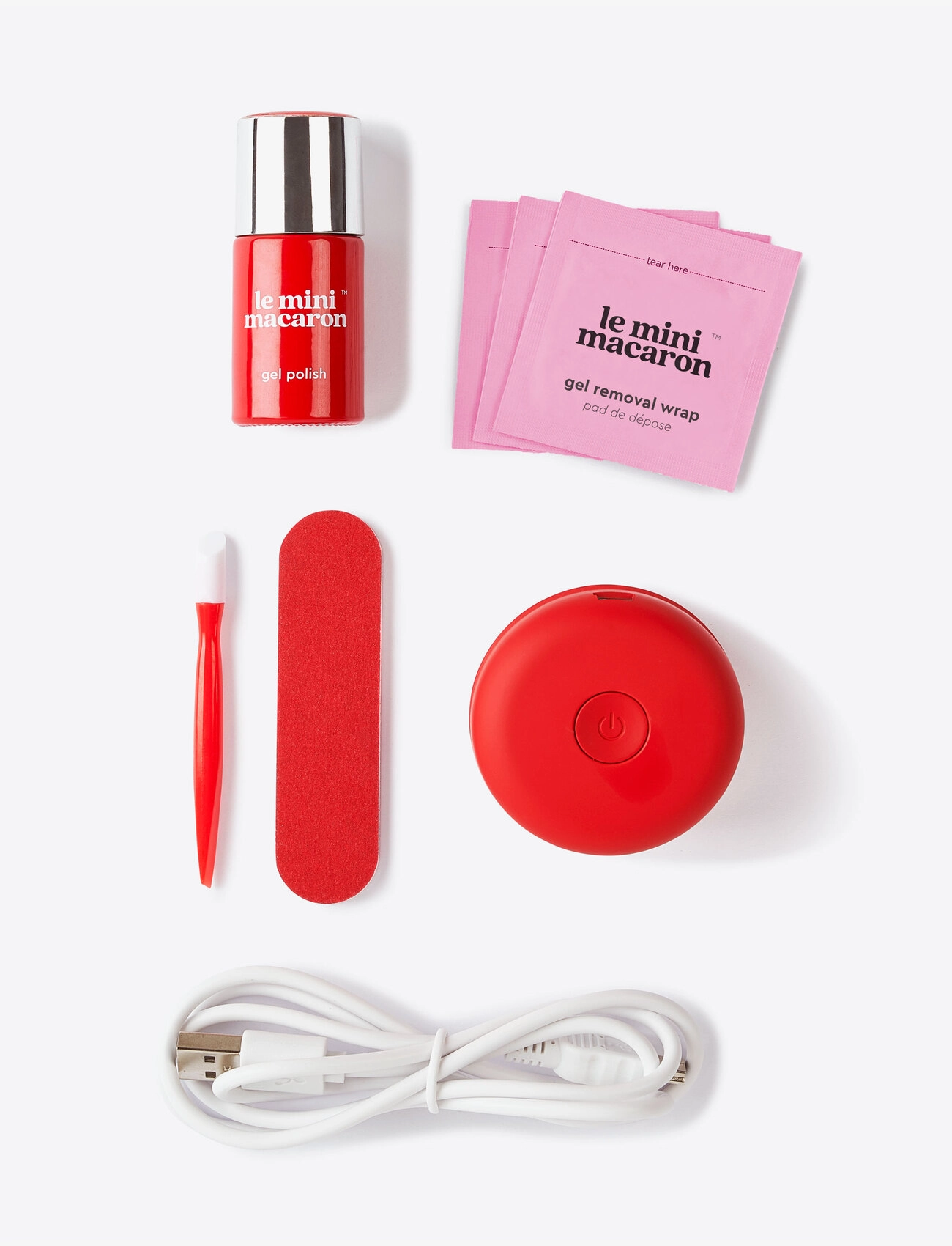Le Mini Macaron - Gel Manicure Kit CHERRY RED - smink - cherry red - 3