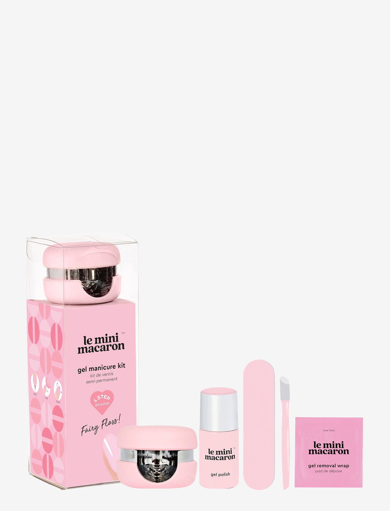 Le Mini Macaron - Gel Manicure Kit FAIRY FLOSS - smink - fairy floss - 0