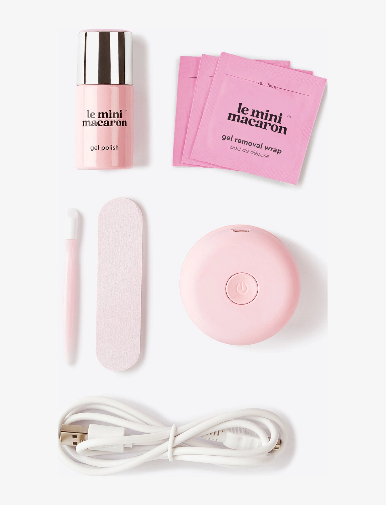 Le Mini Macaron Gel Manicure Kit Fairy Floss gellack dam – bild 3