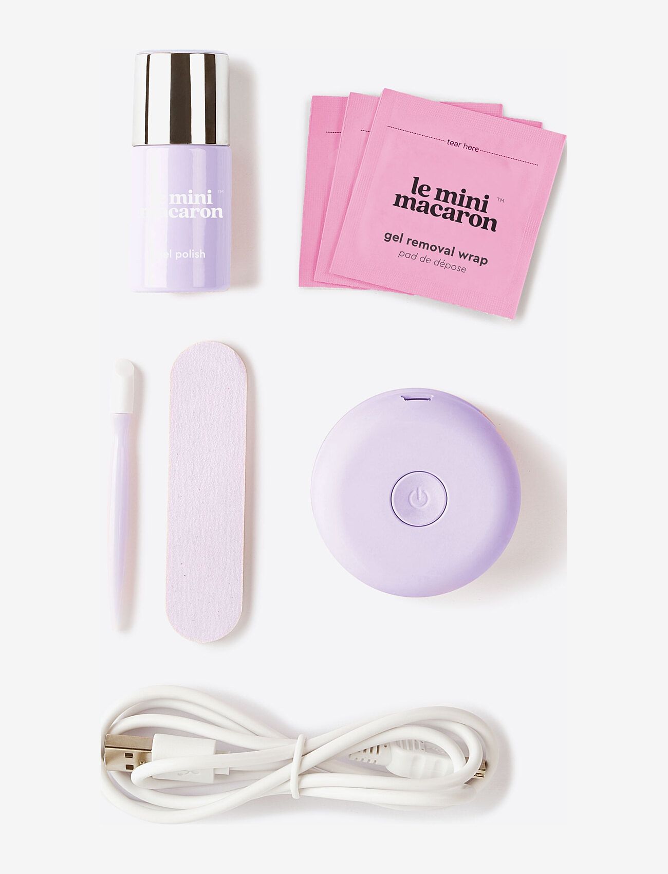 Le Mini Macaron - Gel Manicure Kit LILAC BLOSSOM - smink - lilac blossom - 3