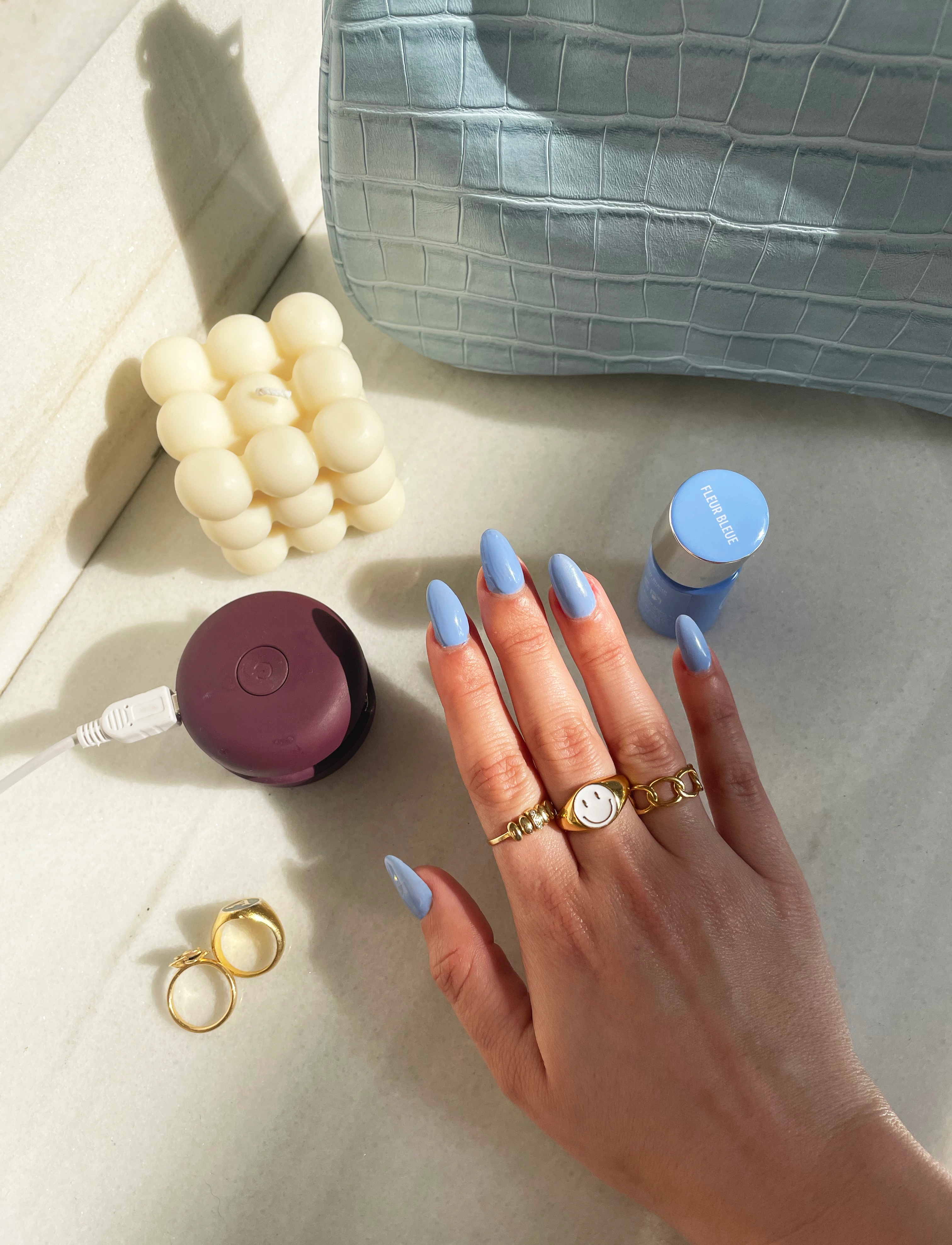 Le Mini Macaron - Gel Manicure Kit FLEUR BLEUE - makeup - fleur bleue - 5