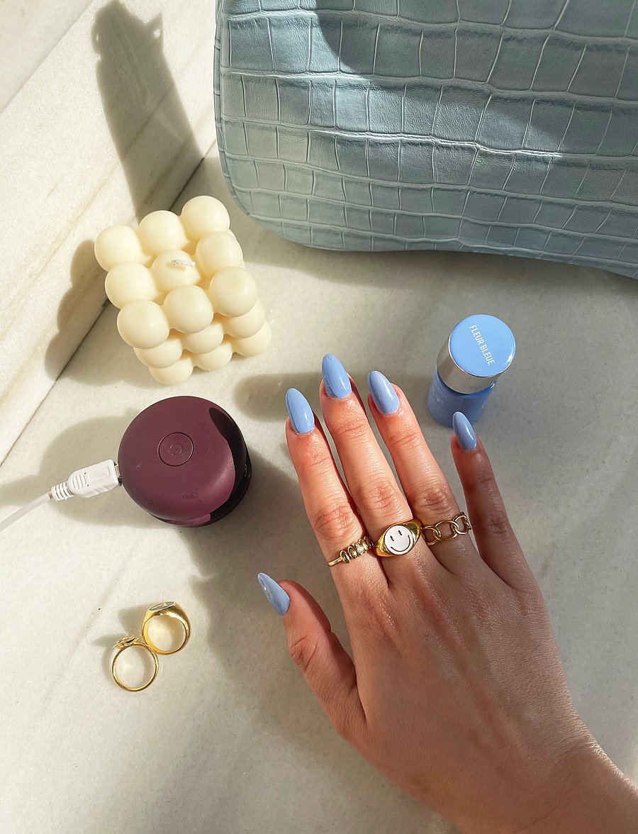 Le Mini Macaron - Gel Manicure Kit FLEUR BLEUE - makeup - fleur bleue - 5