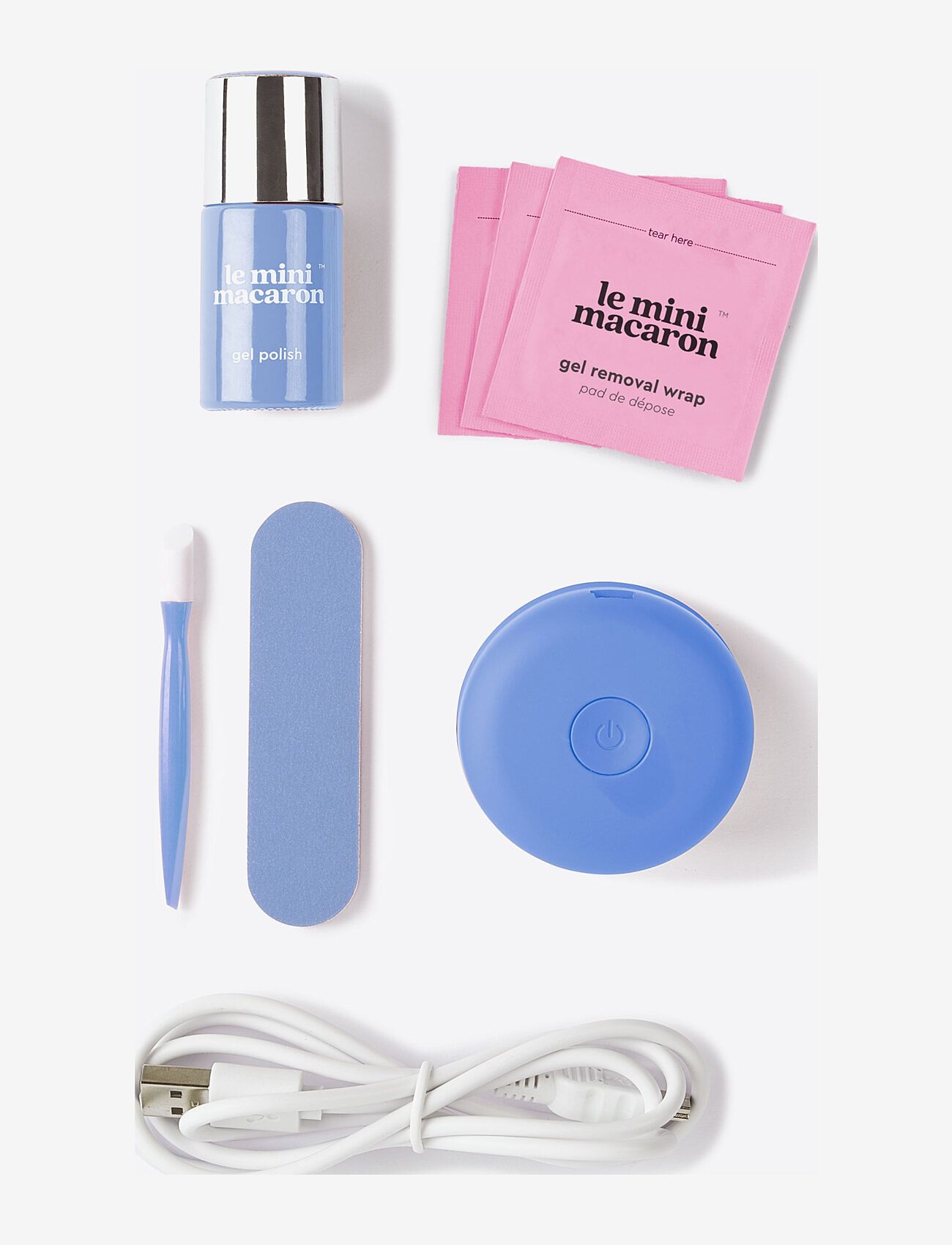 Le Mini Macaron - Gel Manicure Kit FLEUR BLEUE - makeup - fleur bleue - 3