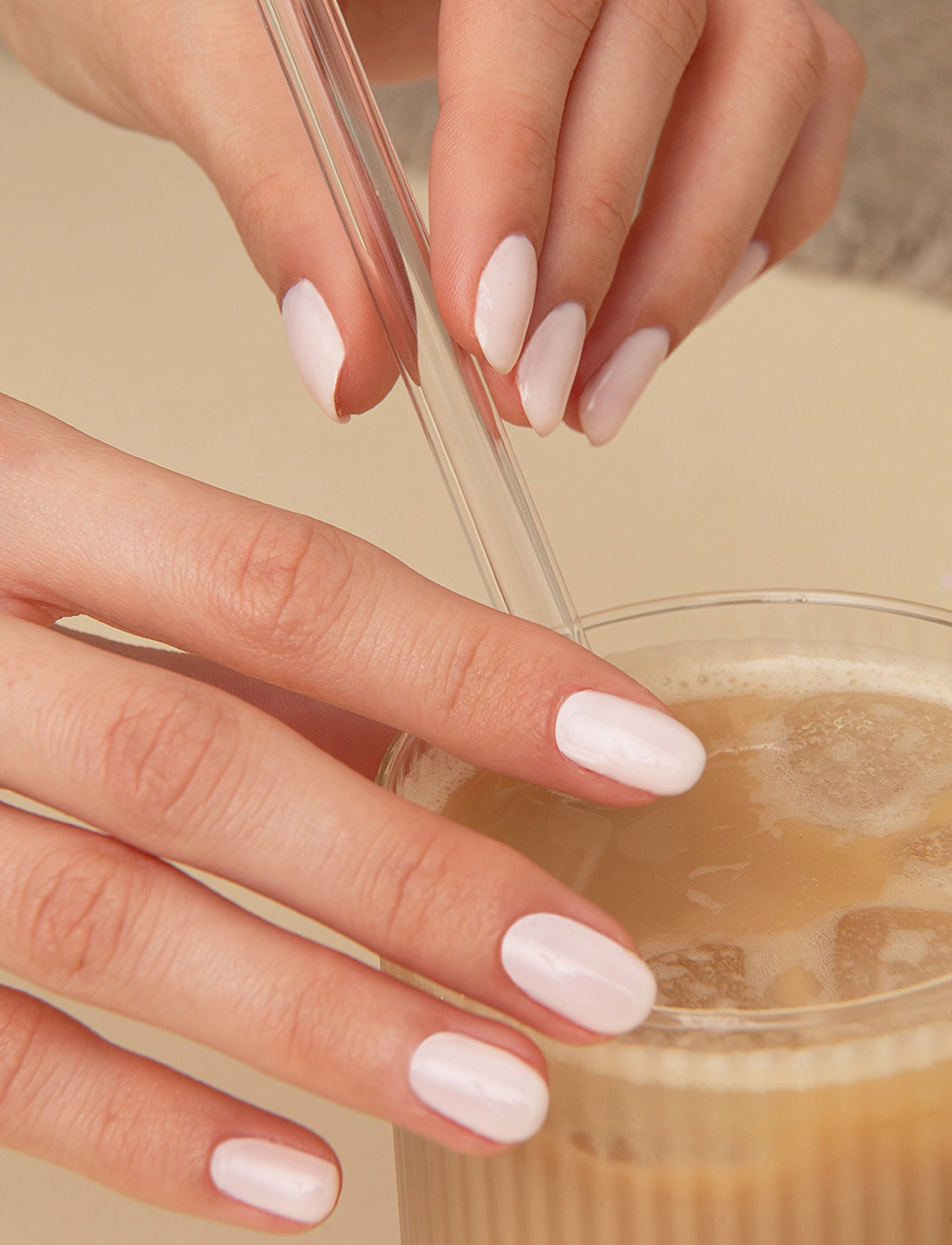 Le Mini Macaron - Gel Manicure Kit, Coconut Yogurt - sminke - coconut yogurt - 5