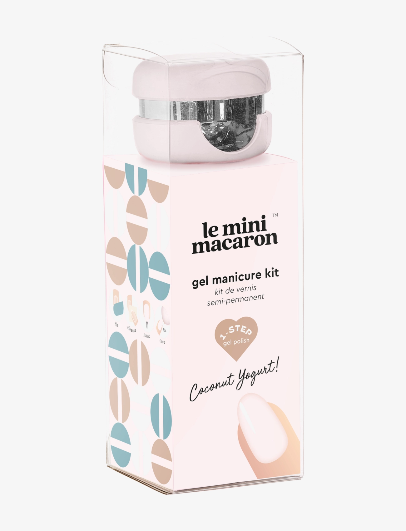 Le Mini Macaron - Gel Manicure Kit, Coconut Yogurt - sminke - coconut yogurt - 4