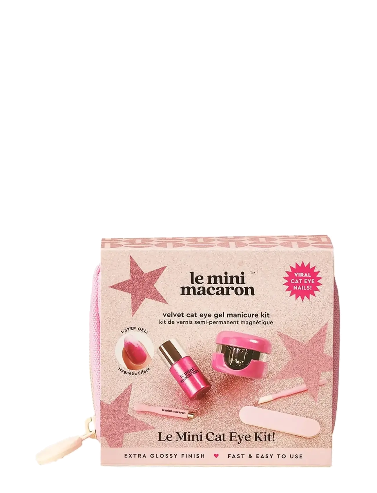 Le Mini Macaron - Gel Manicure Kit, Velvet Cat Eye, Travel Kit - mellem 200-500 kr - velvet cat eye - 3