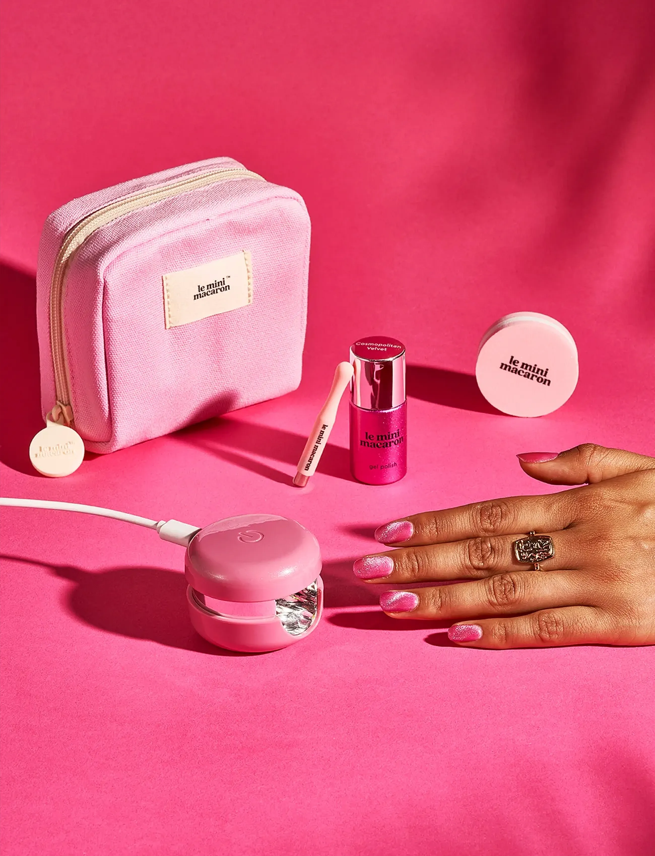 Le Mini Macaron - Gel Manicure Kit, Velvet Cat Eye, Travel Kit - mellem 200-500 kr - velvet cat eye - 2