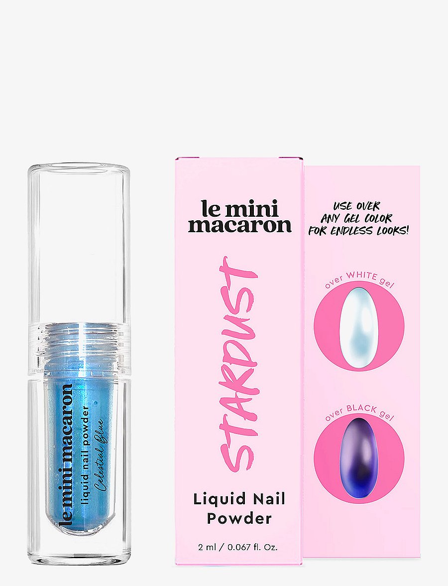Le Mini Macaron - Liquid Nail Powder, Celestial Blue - makeup - celestial blue, stardust collection - 2