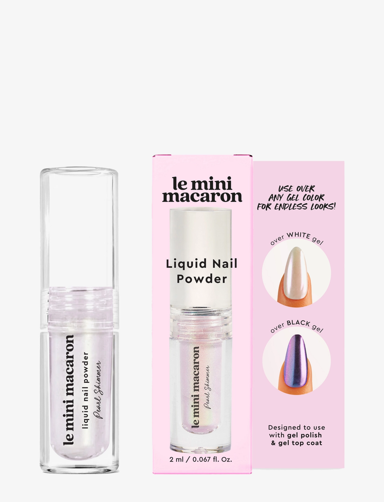 Le Mini Macaron - Liquid Nail Powder, Pearl Shimmer - pearl shimmer, stardust collection - 1