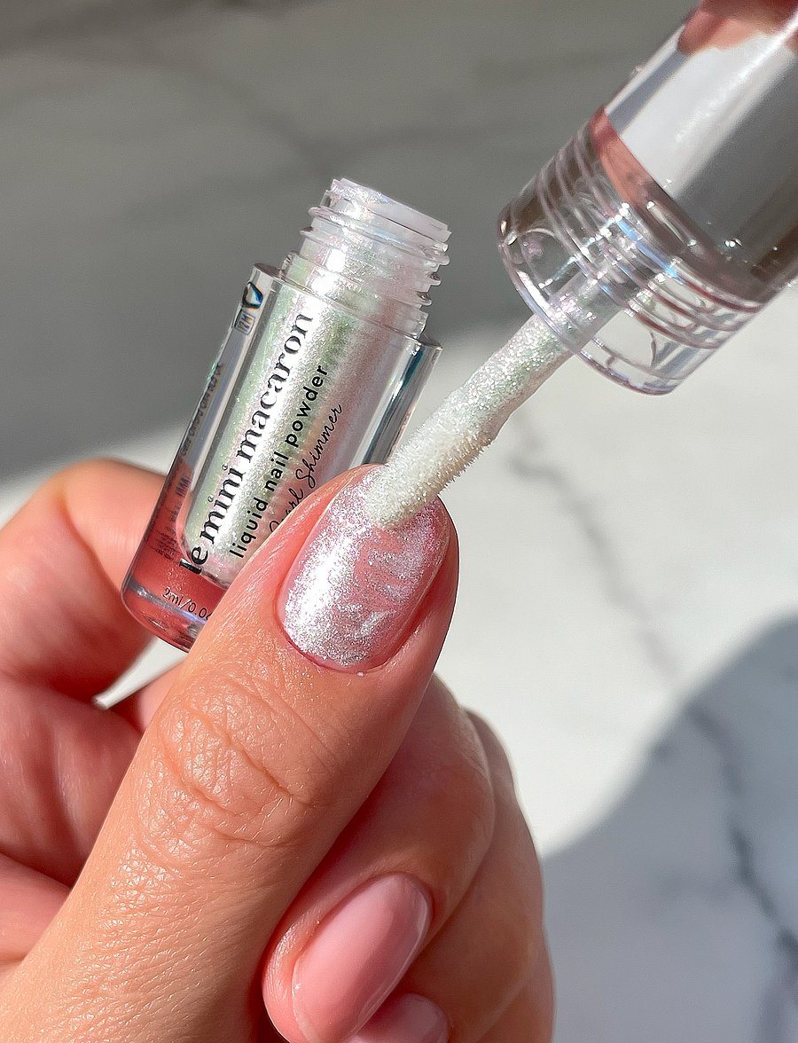 Le Mini Macaron - Liquid Nail Powder, Pearl Shimmer - pearl shimmer, stardust collection - 2