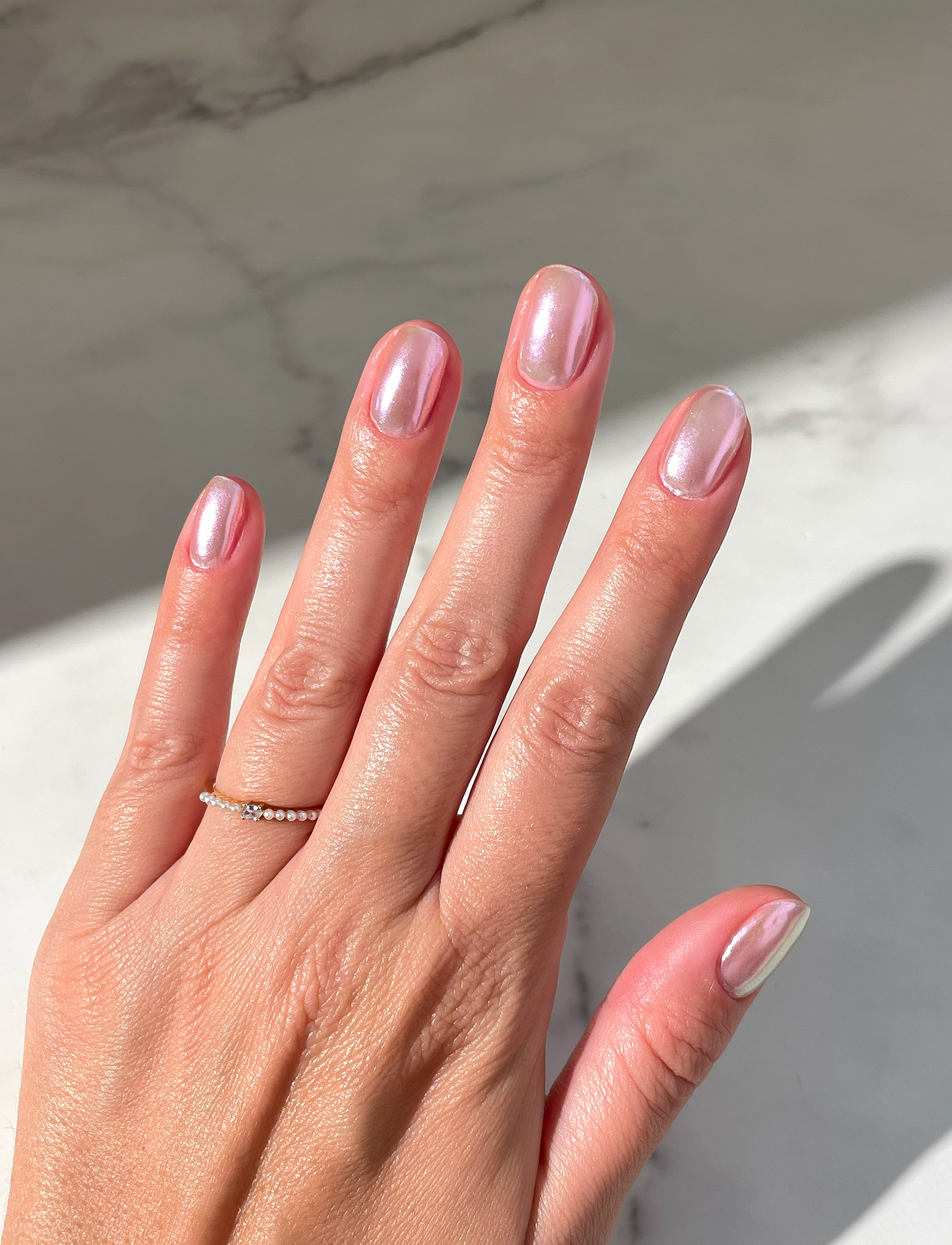 Le Mini Macaron - Liquid Nail Powder, Pearl Shimmer - pearl shimmer, stardust collection - 3