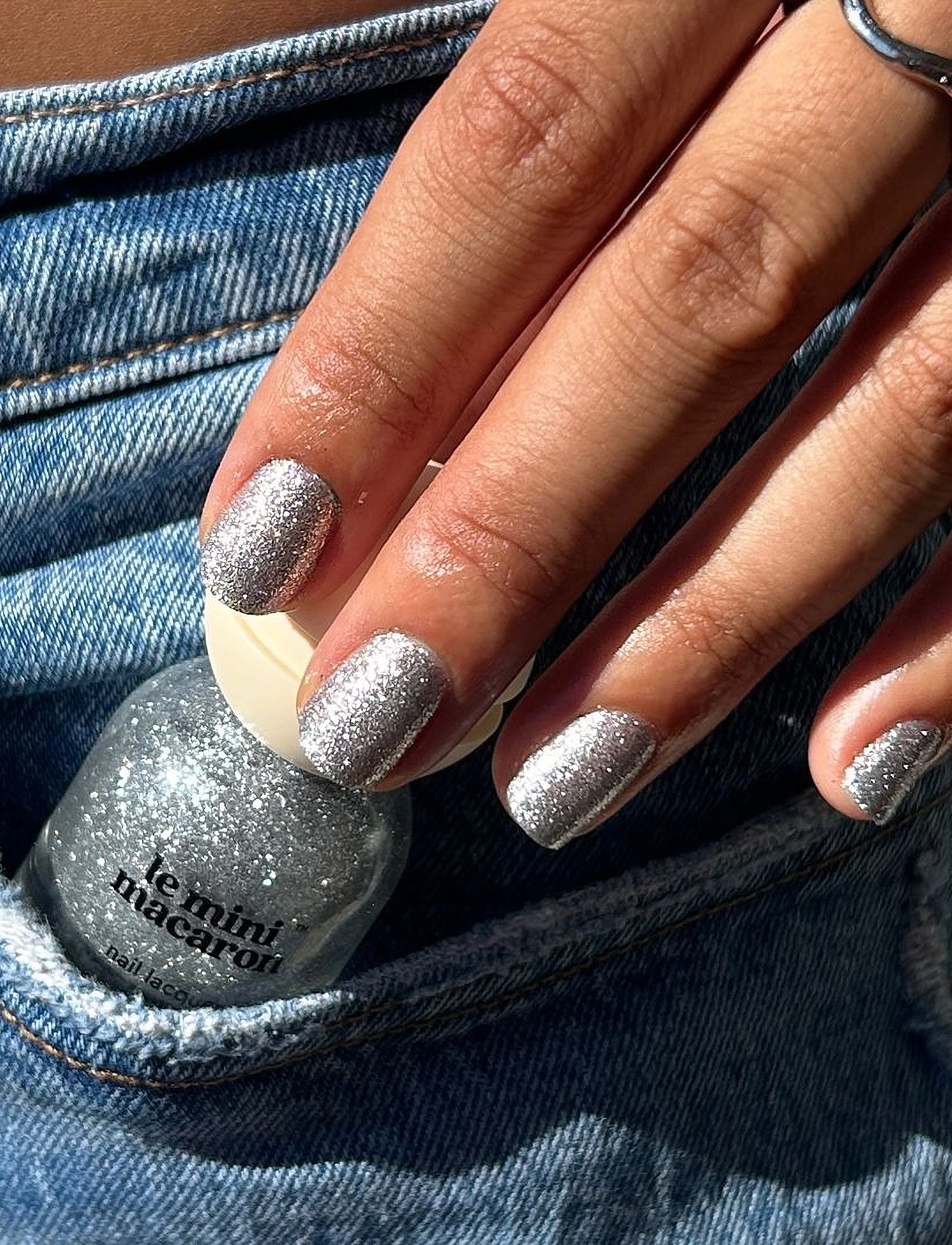 Le Mini Macaron - Le Sweet, Nail Polish - smink - silver disco - 3