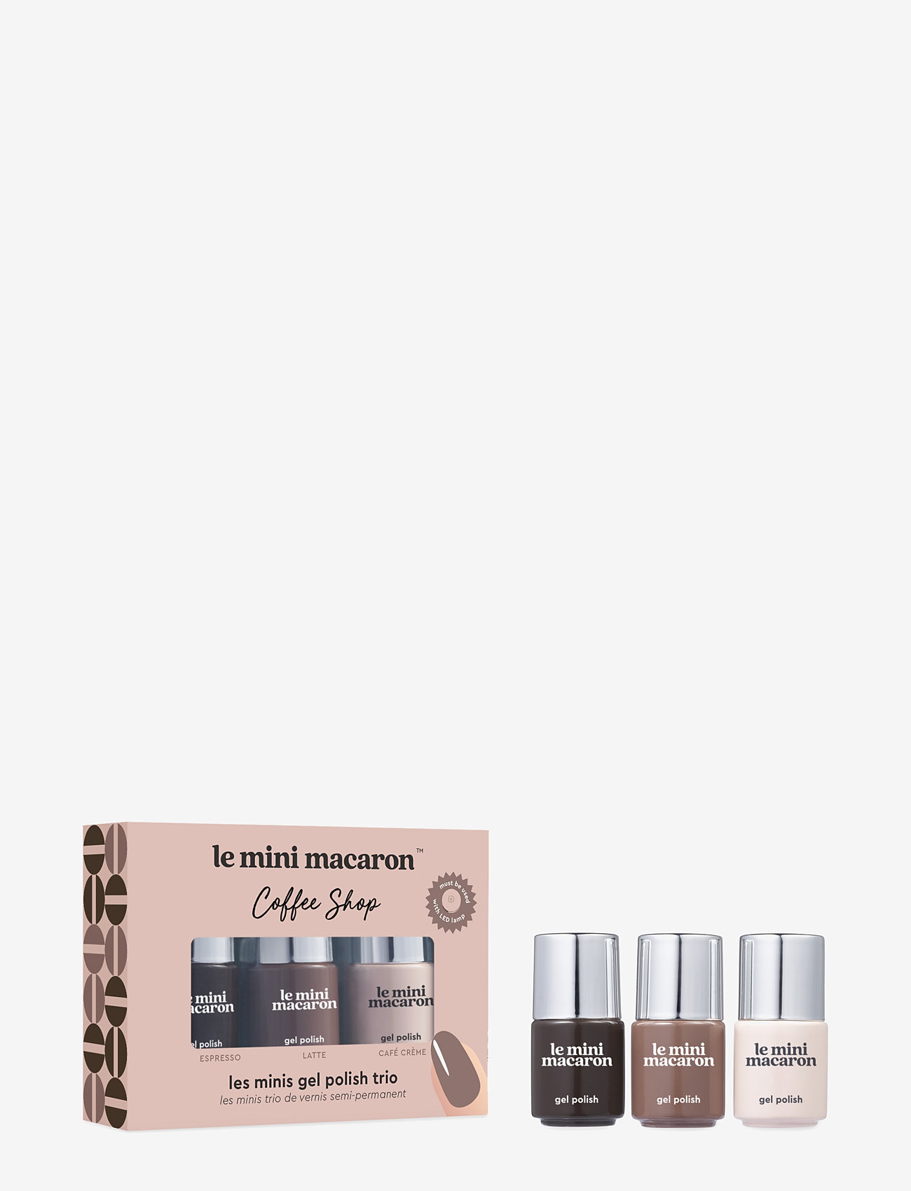 Le Mini Macaron - Les Minis, Mini Gel Polish Trio COFFEE SHOP - makeup - coffee shop - 1