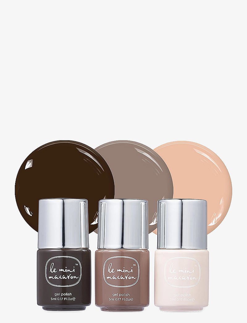 Le Mini Macaron - Les Minis, Mini Gel Polish Trio COFFEE SHOP - förðunarvörur - coffee shop - 2