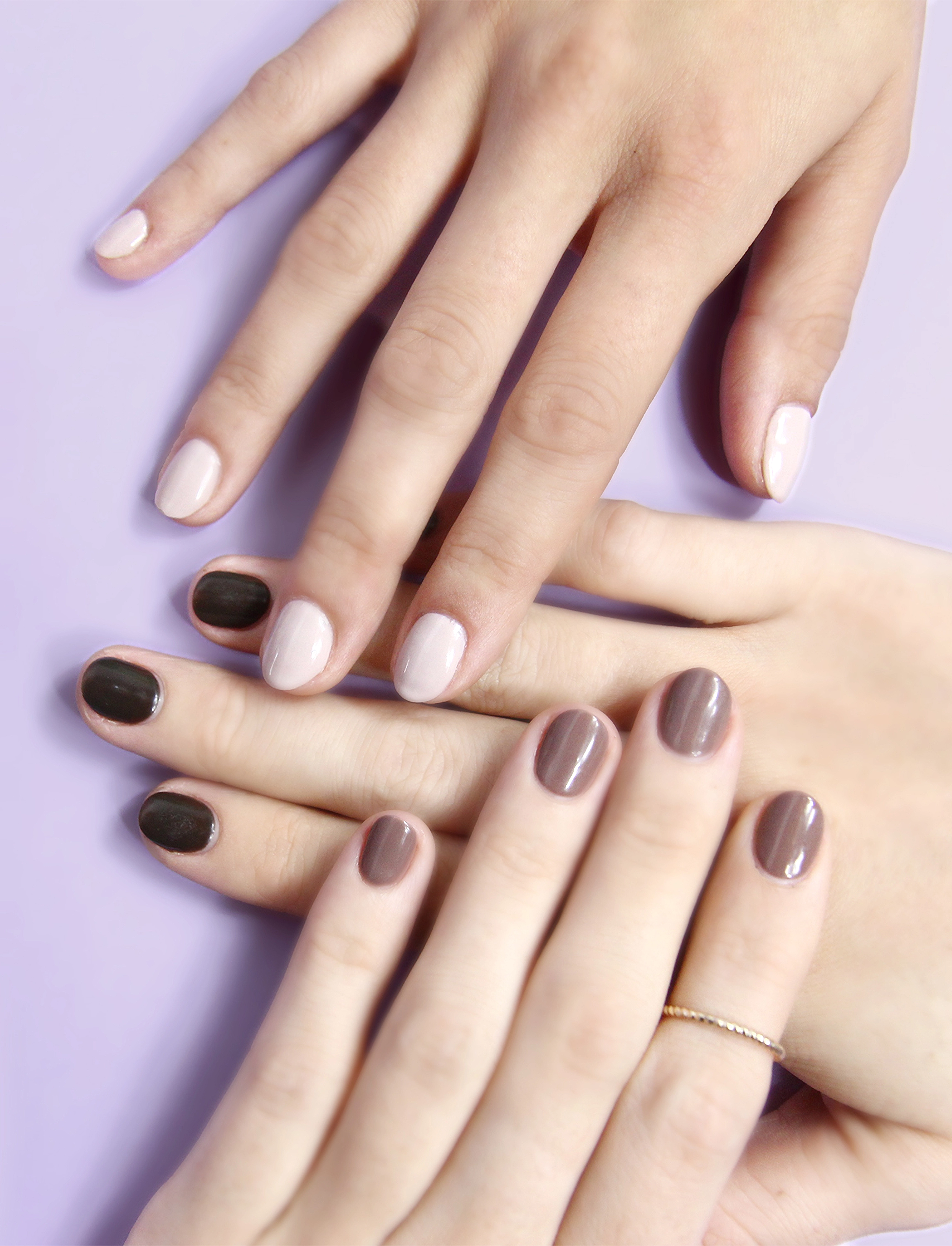 Le Mini Macaron Les Minis, Mini Gel Polish Trio Coffee Shop, One Size, Nude, Negle > Gelé-Neglelak, Dame