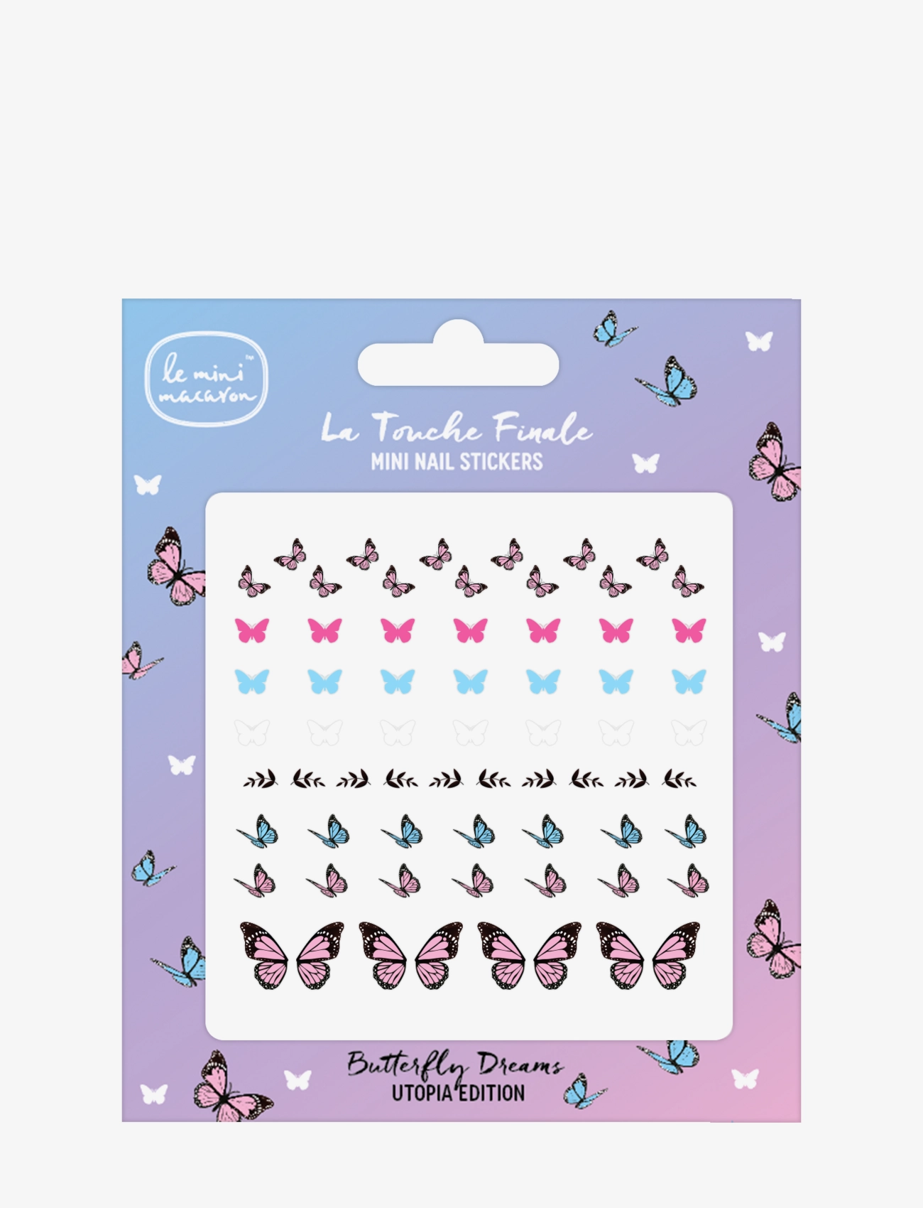 Le Mini Macaron Butterfly Dreams Butterfly Dreams, Nail Decorations, Multi/mønstret, Str: ONE SIZE