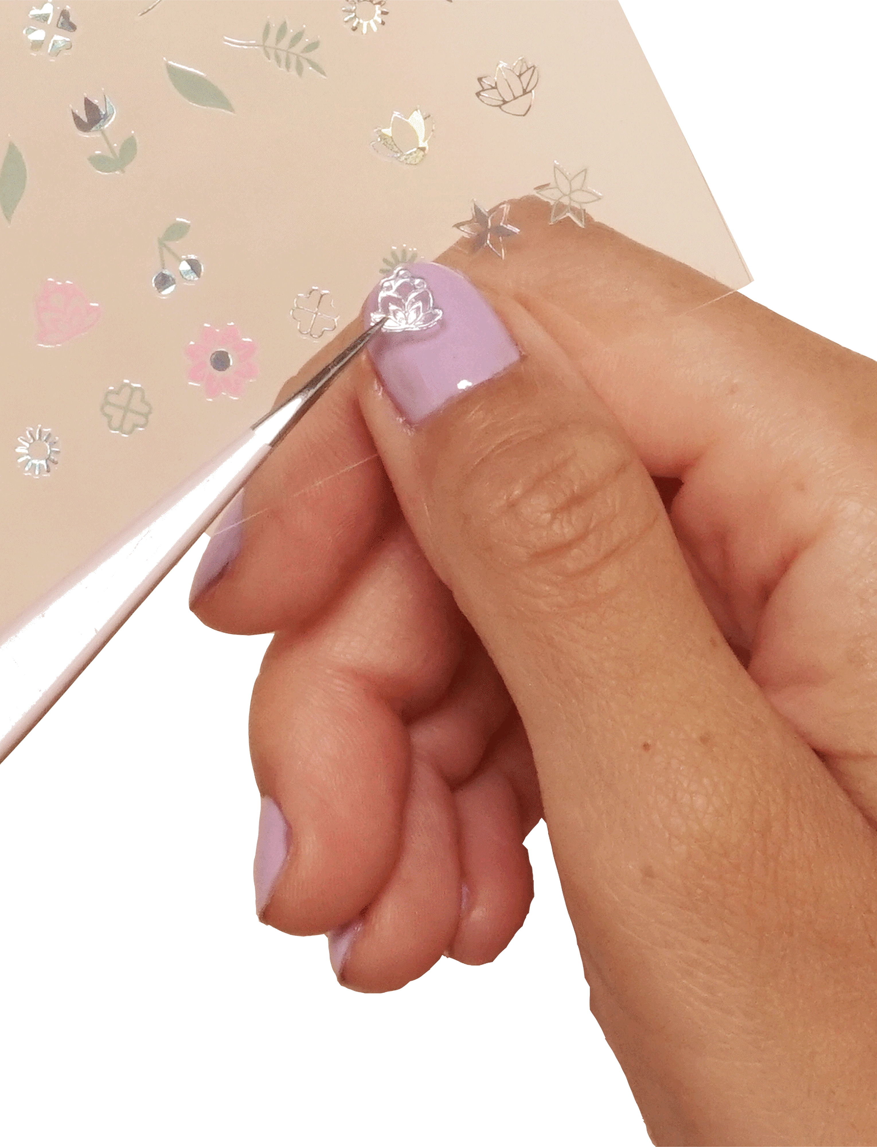 Le Mini Macaron - Mini Nail Stickers - makeup - electric bouquet - 2