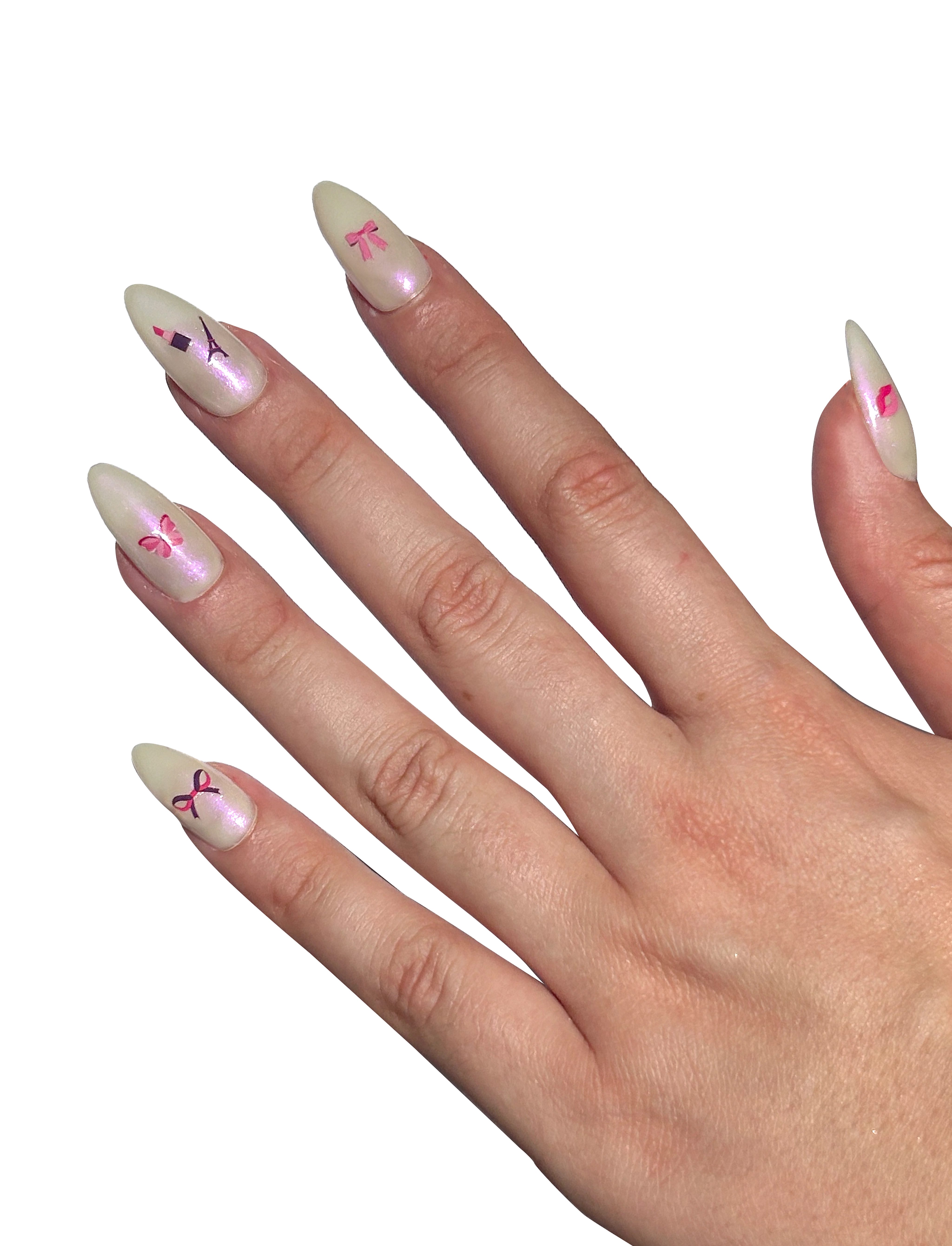 Le Mini Macaron Mini Nail Stickers, One Size, Multi/patterned, Negle > Negledekorationer, Dame