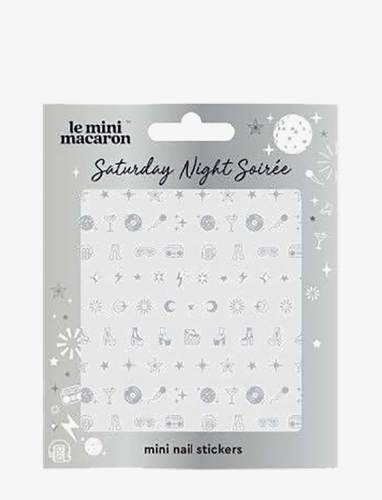 Le Mini Macaron Mini Nail Stickers, Nail Decorations, Multi/mønstret, Str: ONE SIZE