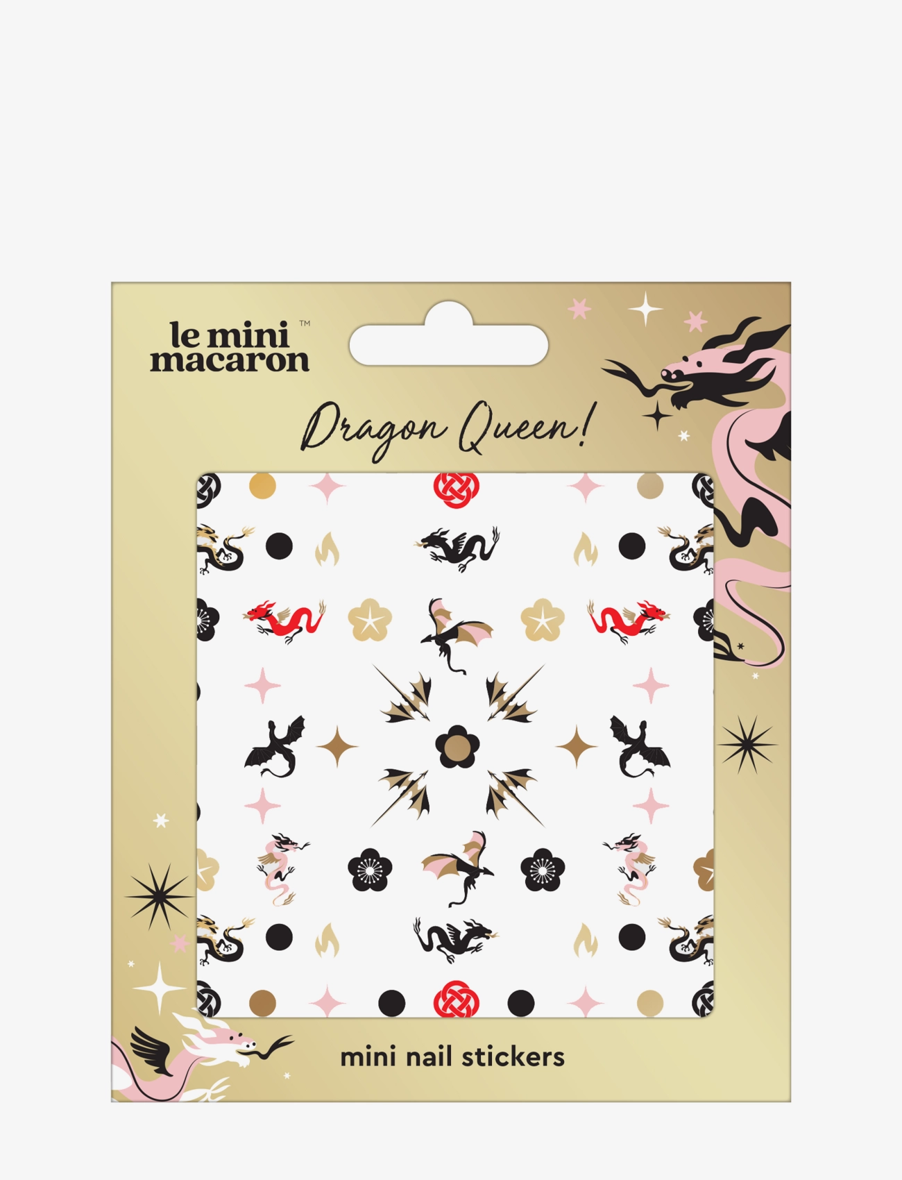 Le Mini Macaron Mini Nail Stickers, Nail Decorations, Multi/mønstret, Str: ONE SIZE