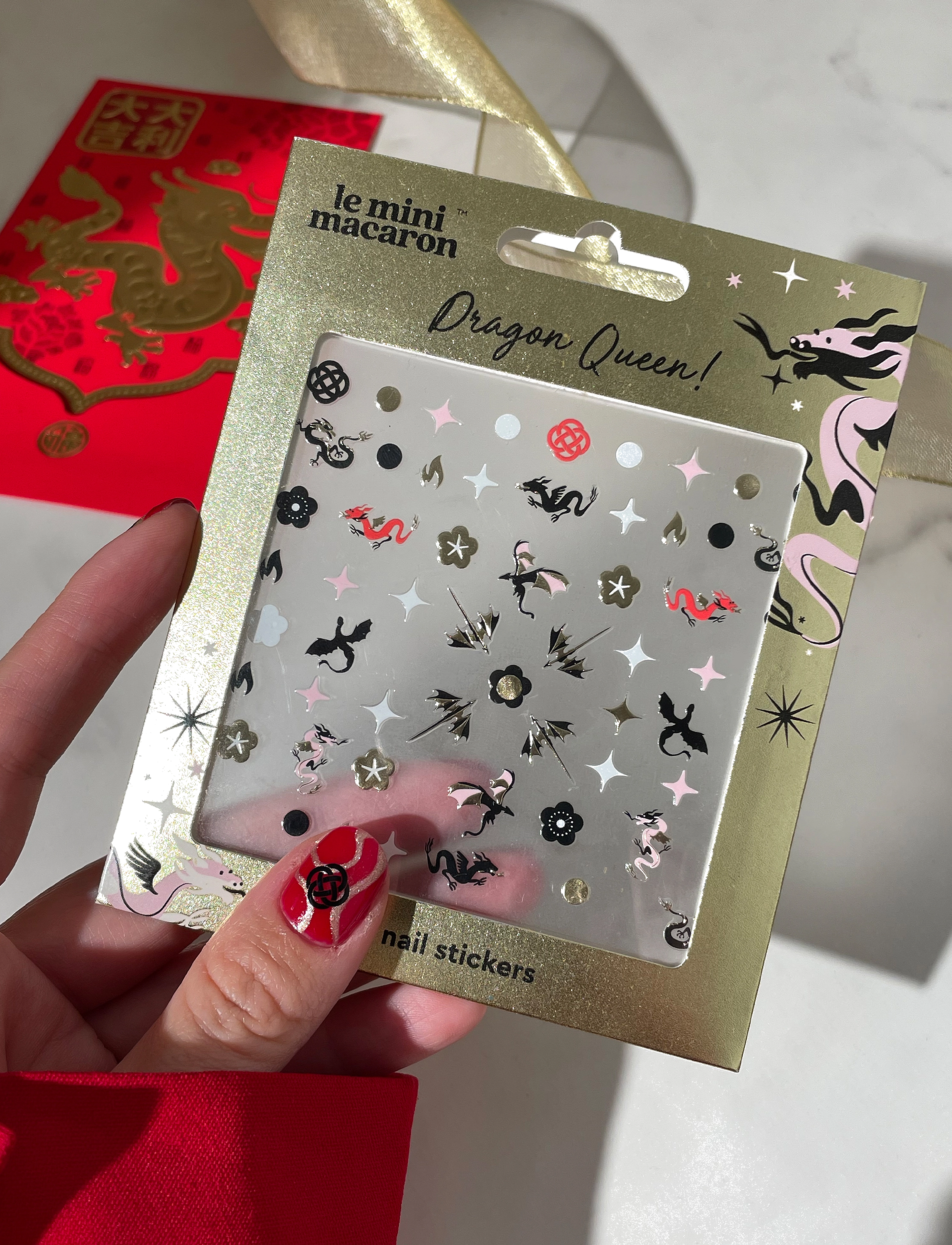 Le Mini Macaron Mini Nail Stickers, One Size, Multi/patterned, Negle > Negledekorationer, Dame