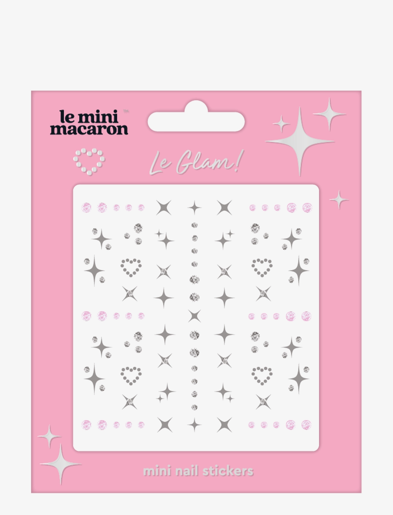 Le Mini Macaron Mini Nail Stickers, Le Glam, Nail Decorations, Nude, Str: ONE SIZE
