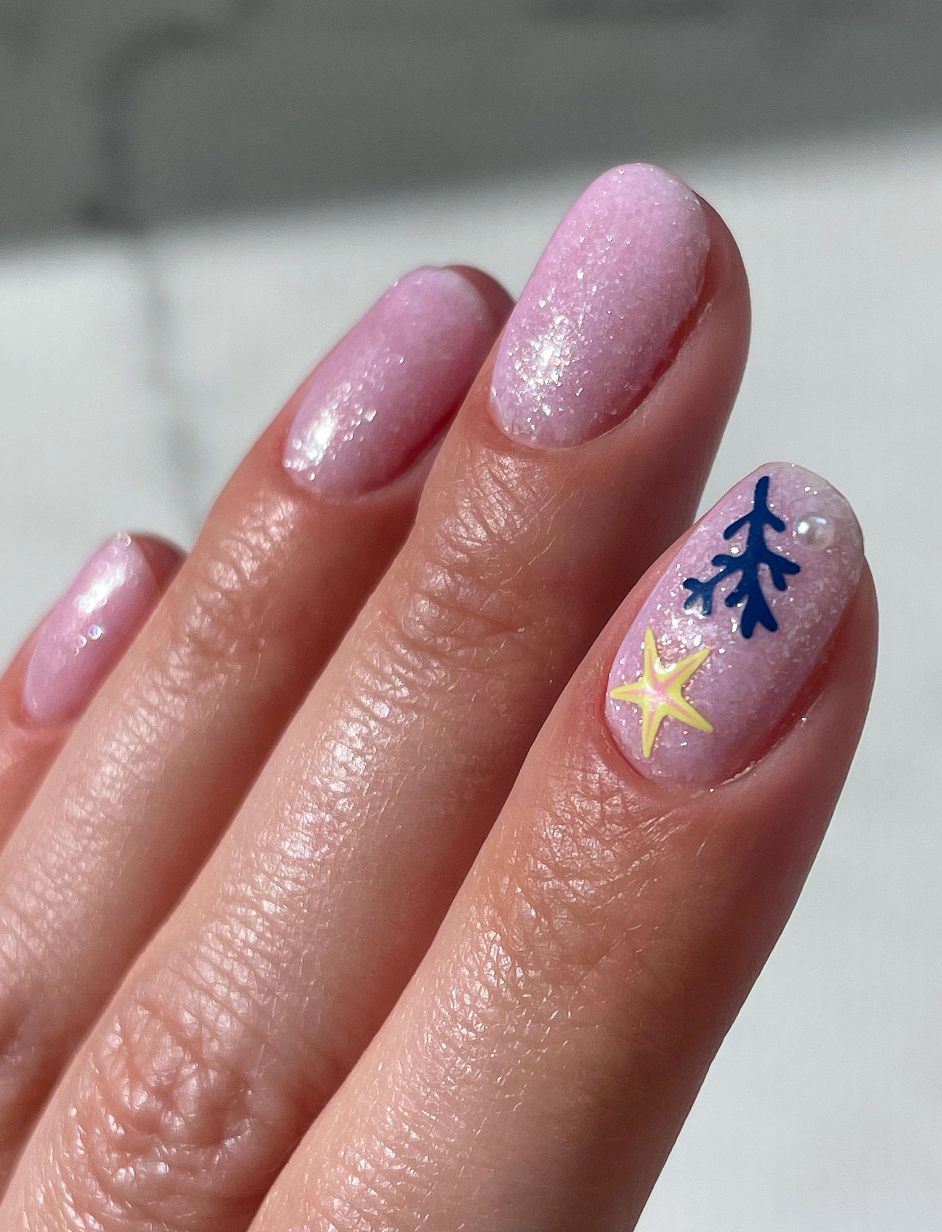 Le Mini Macaron Mini Nail Stickers, Under The Sea, One Size, Multi/patterned, Negle > Negledekorationer, Dame