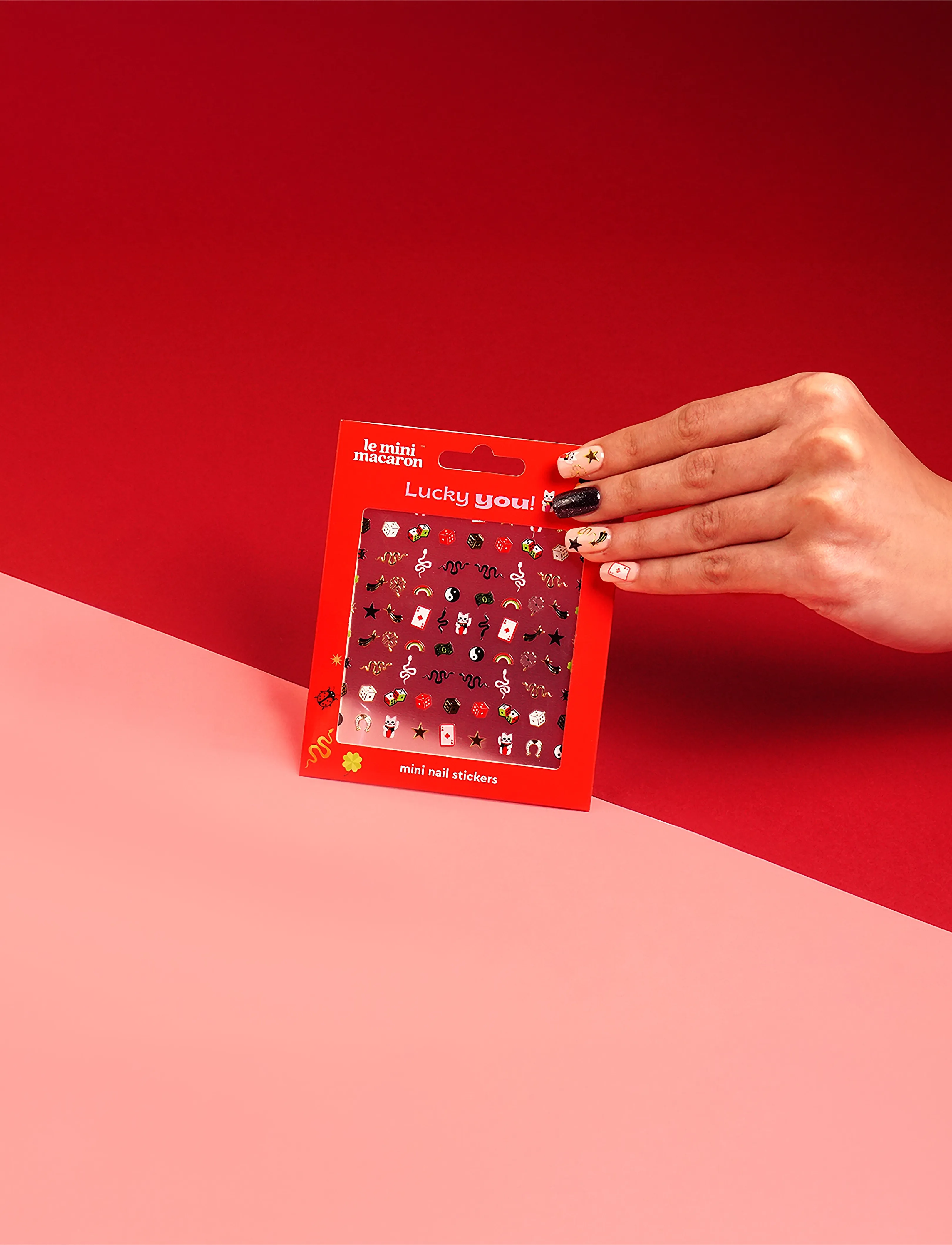 Le Mini Macaron - Mini Nail Stickers, Lucky You - smink - lucky you - 2