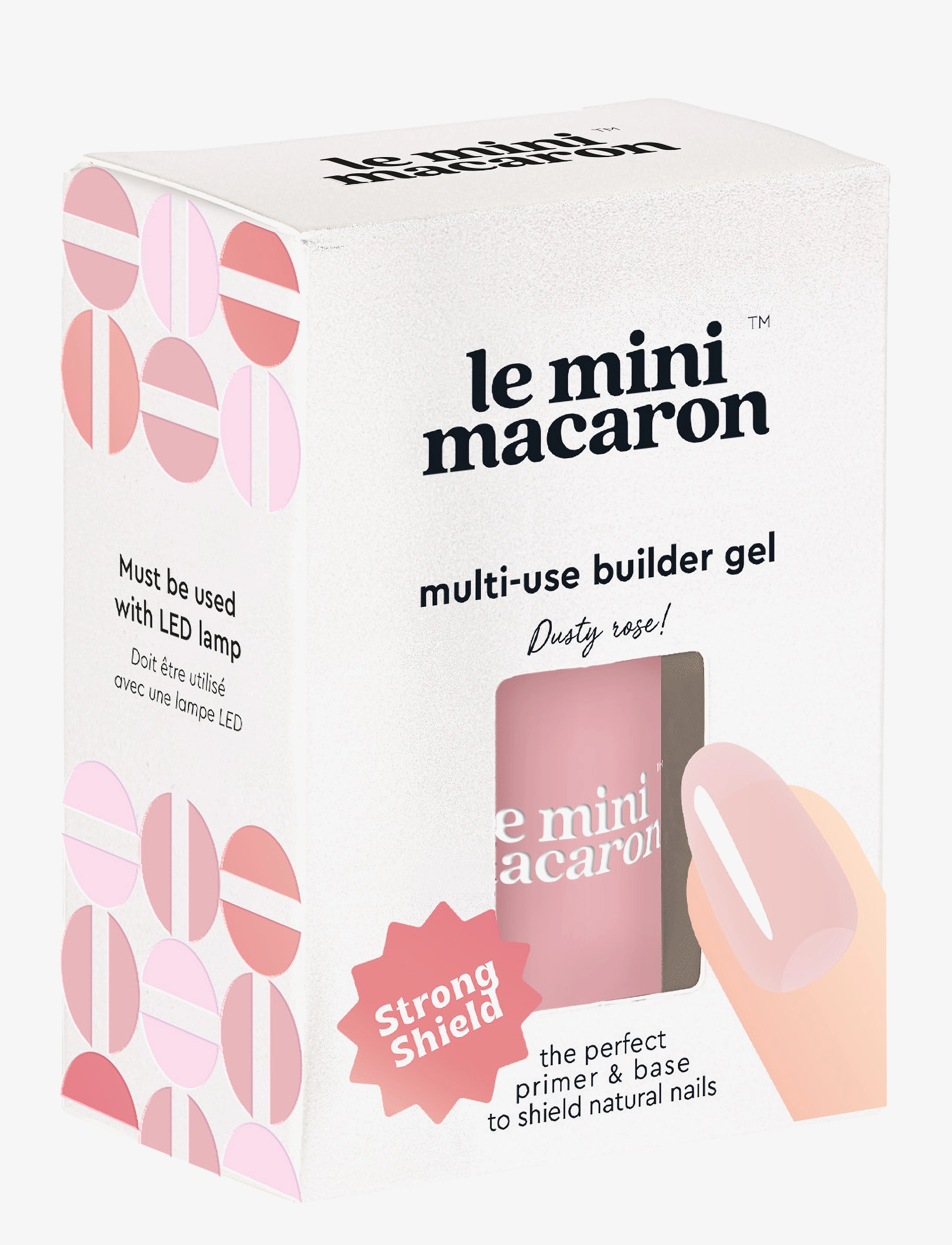 Le Mini Macaron Multi-use Builder Gel, Dusty Rose - Gel Neglelakk - DUSTY ROSE / pink/rose