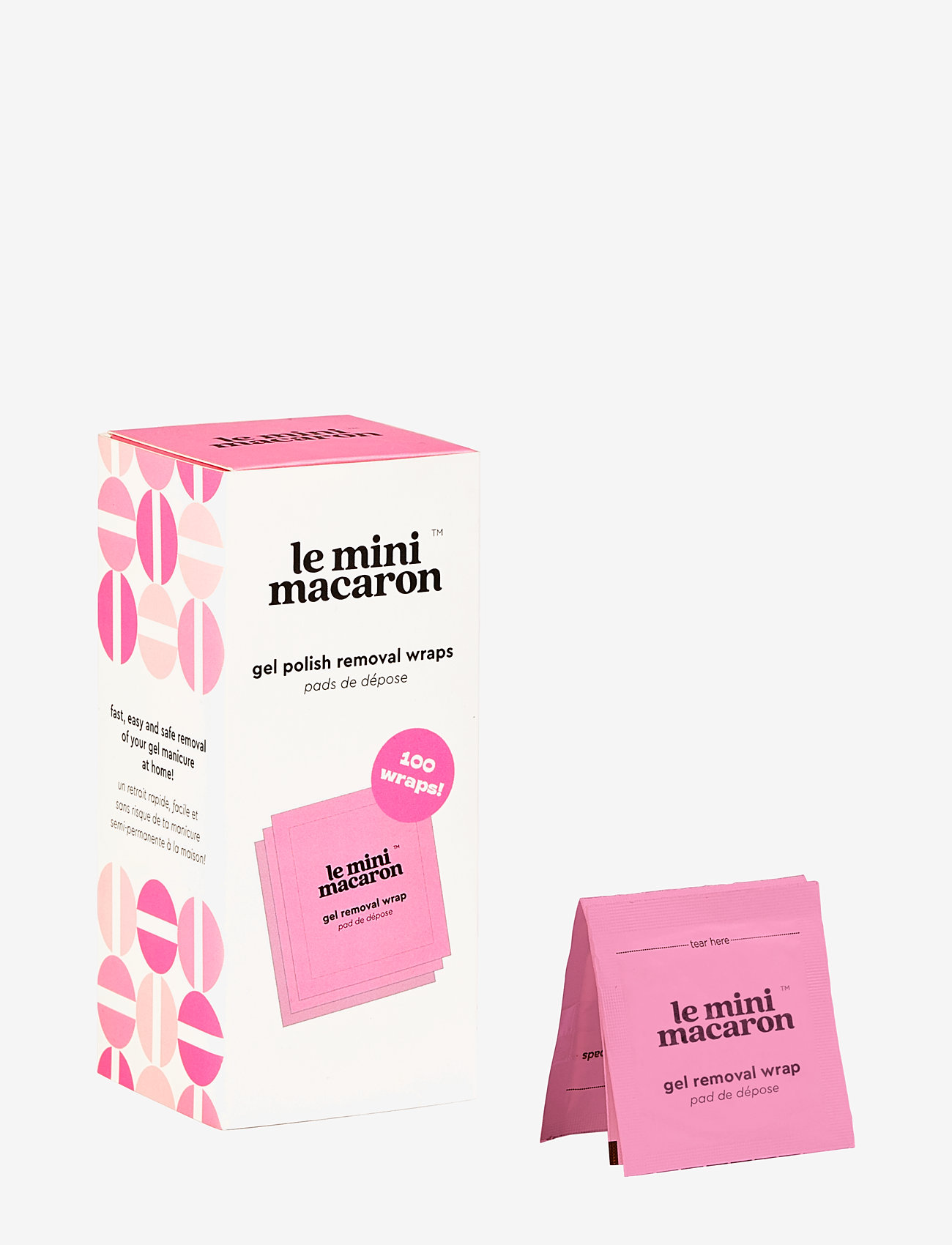 Le Mini Macaron - Gel Polish Removal Wraps - meikit - clear - 1