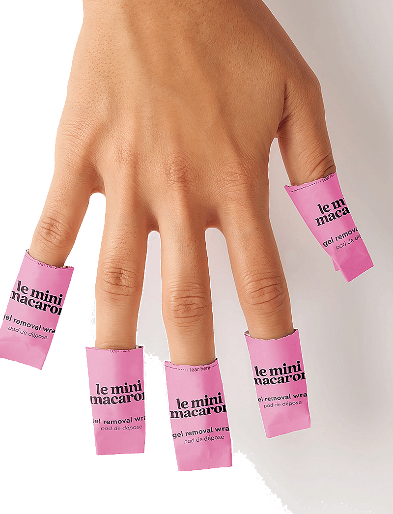 Le Mini Macaron - Gel Polish Removal Wraps - förðunarvörur - clear - 0