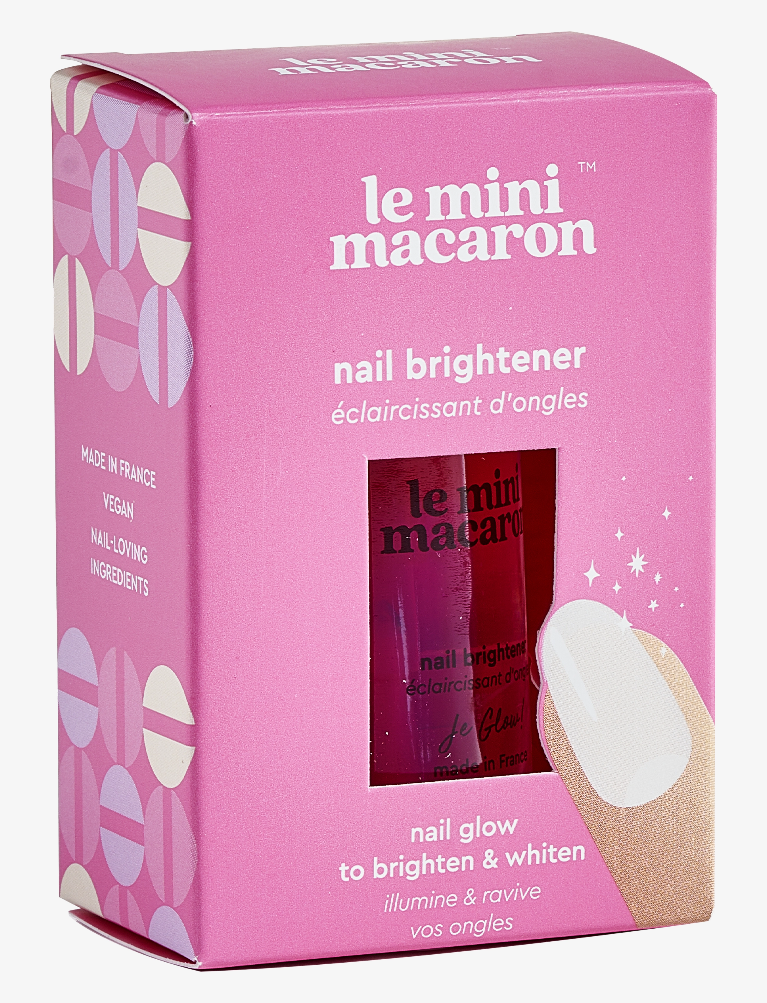 Le Mini Macaron Nail Brightener, 10 ml, Nude, Negle > Base & Top Coat, Dame