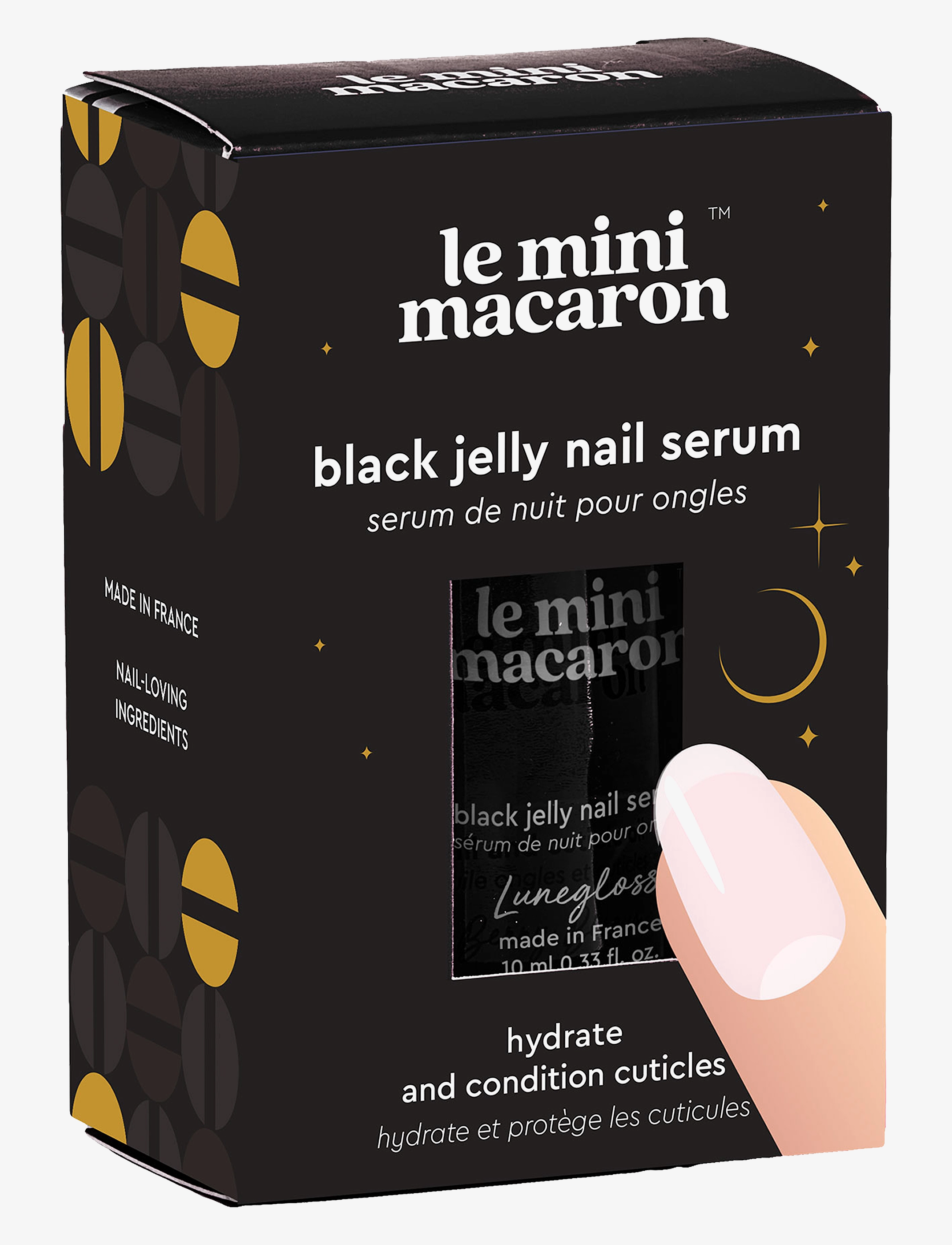 Le Mini Macaron Black Jelly Nail Serum - Pakkumised - BLACK JELLY / clear