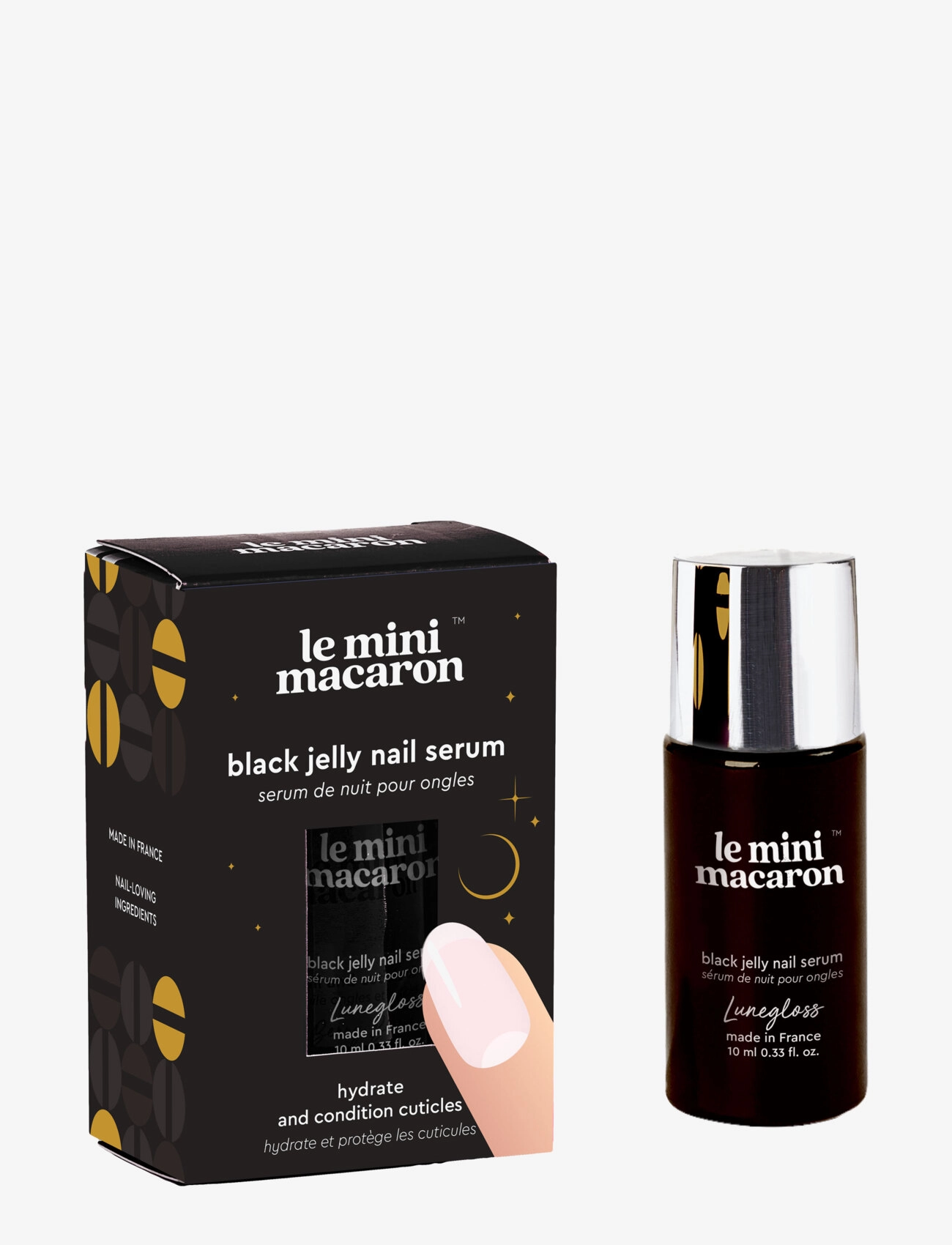 Le Mini Macaron - Black Jelly Nail Serum - smink - black jelly - 2