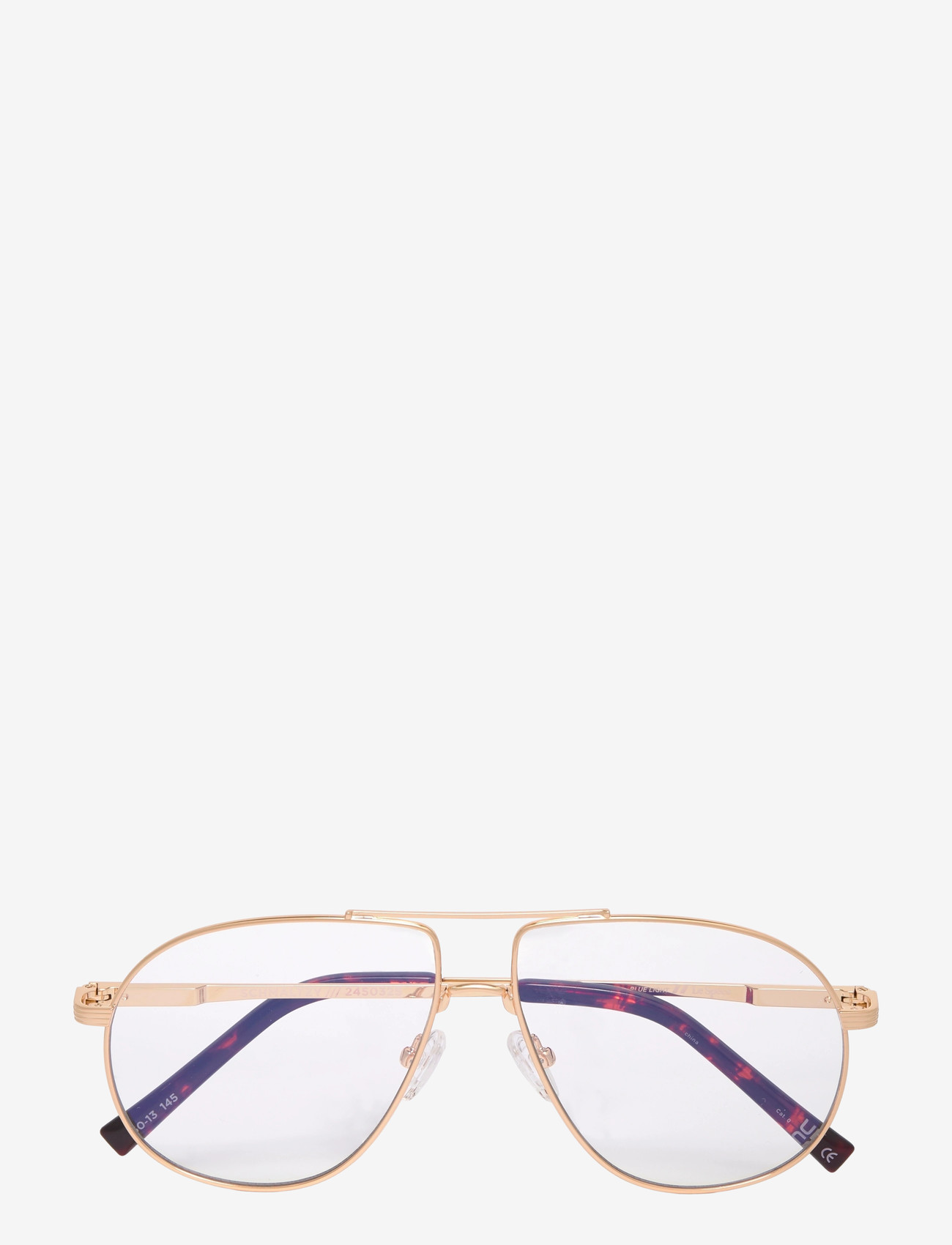 Le Specs - SCHMALTZY *BLUE LIGHT* - sinise valguse prillid - gold w/ blue light lens - 0