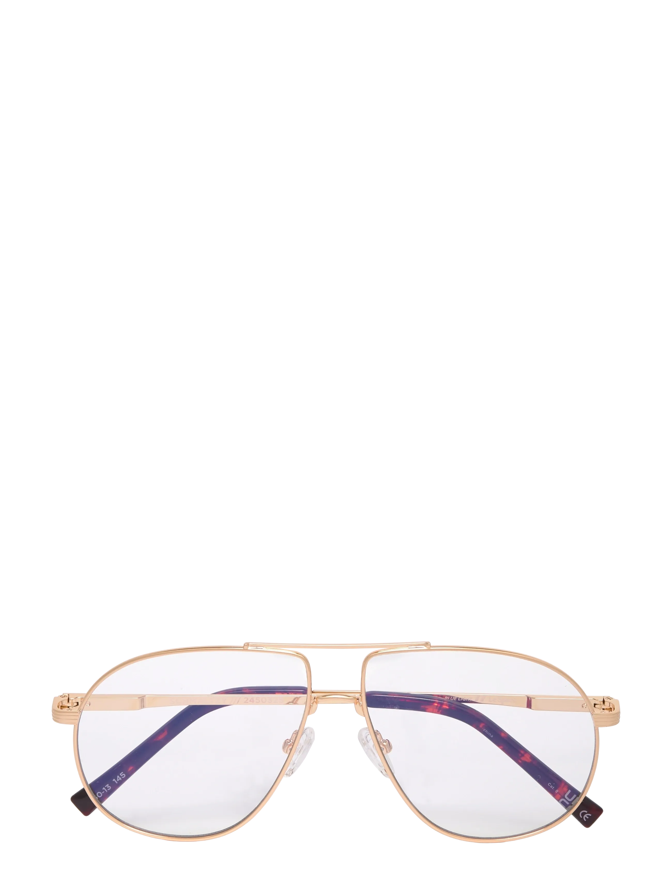 Le Specs SCHMALTZY *BLUE LIGHT* - Le Specs - GOLD W/ BLUE LIGHT LENS / gold