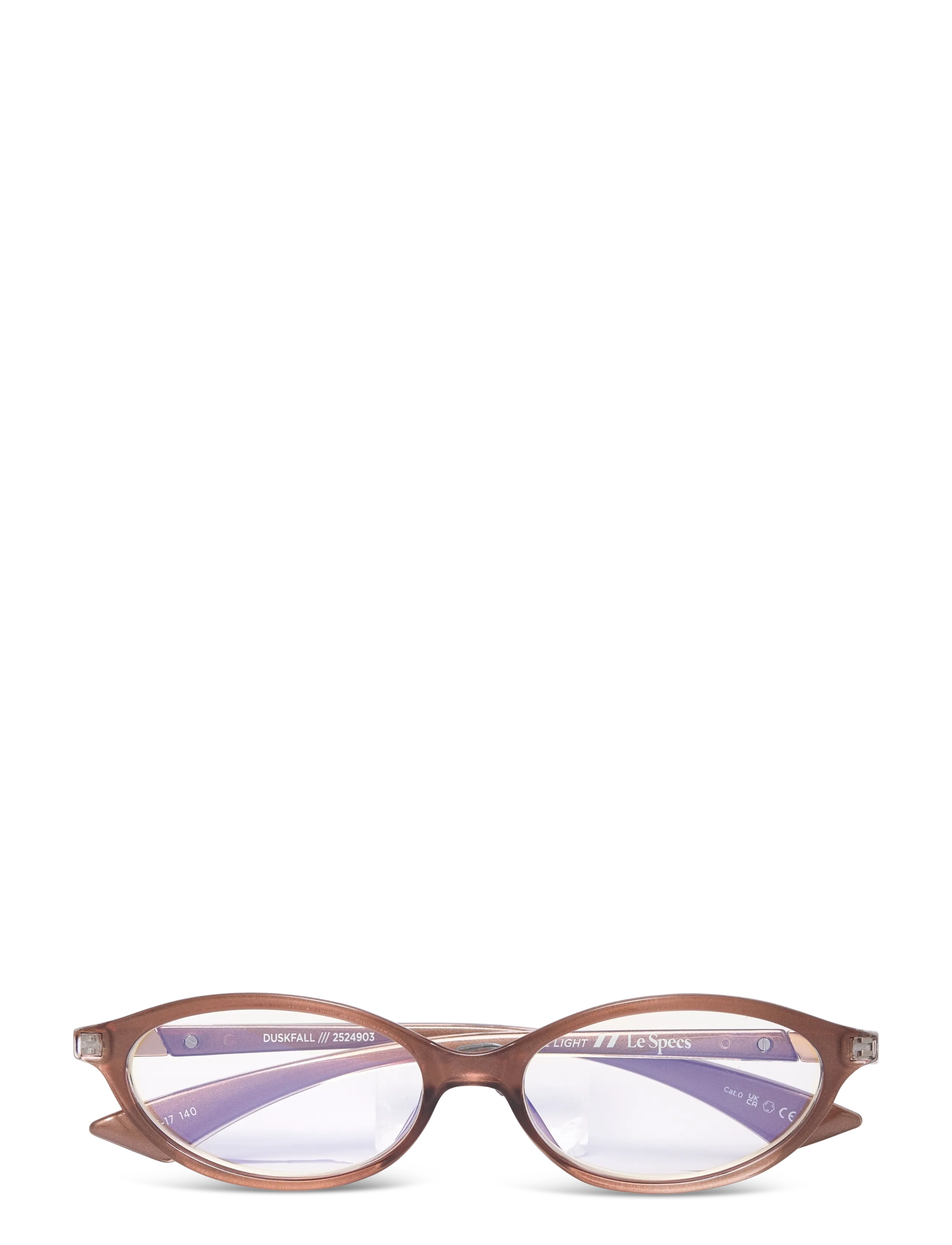 Le Specs DUSKFALL *BLUE LIGHT* - Blauwlichtbrillen - DARK COCOA W/ BLUE LIGHT LENS / brown