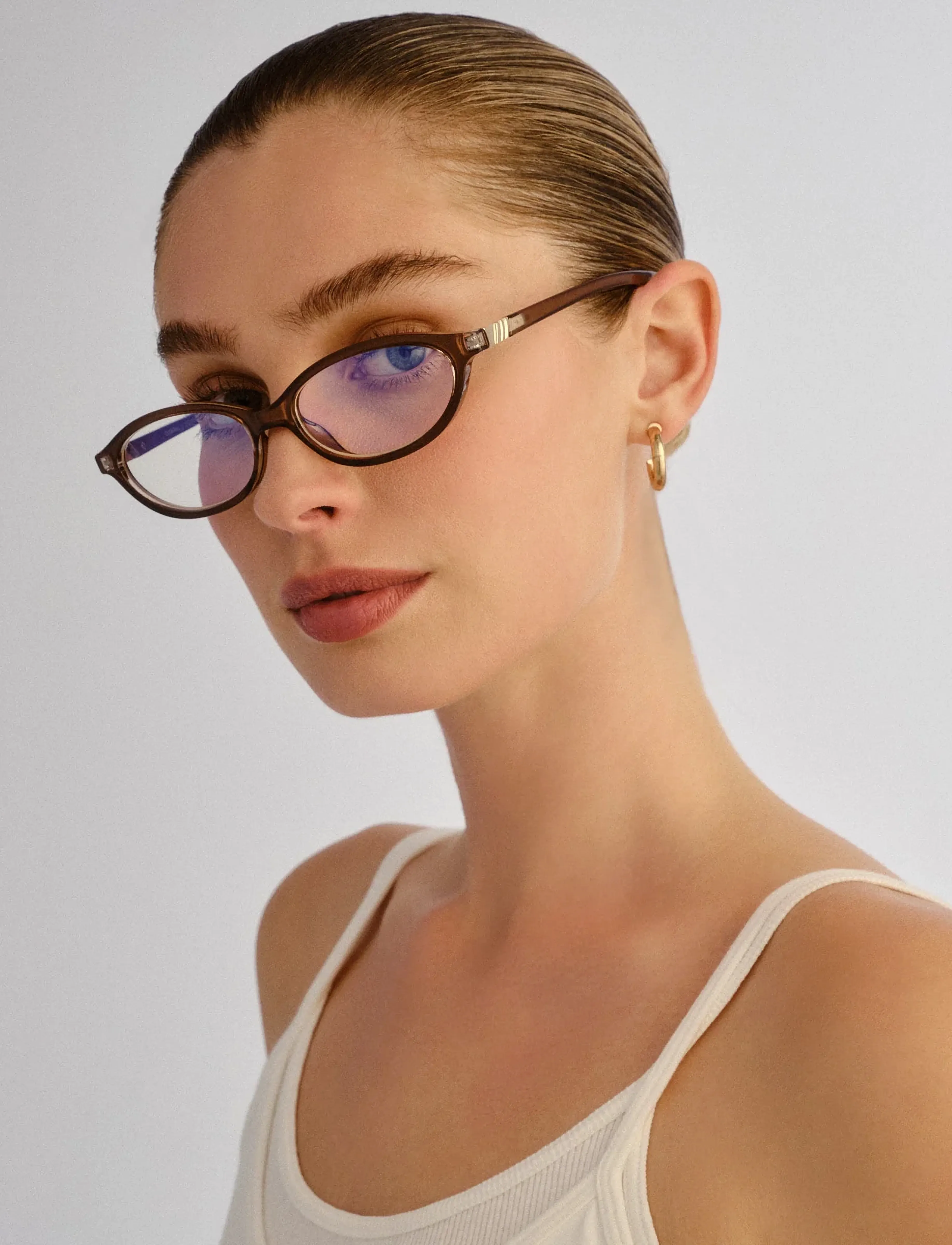 Le Specs Duskfall *Blue Light*, One Size, Accessories, Braun - Blue Light Glasses, Toej-til-kvinder