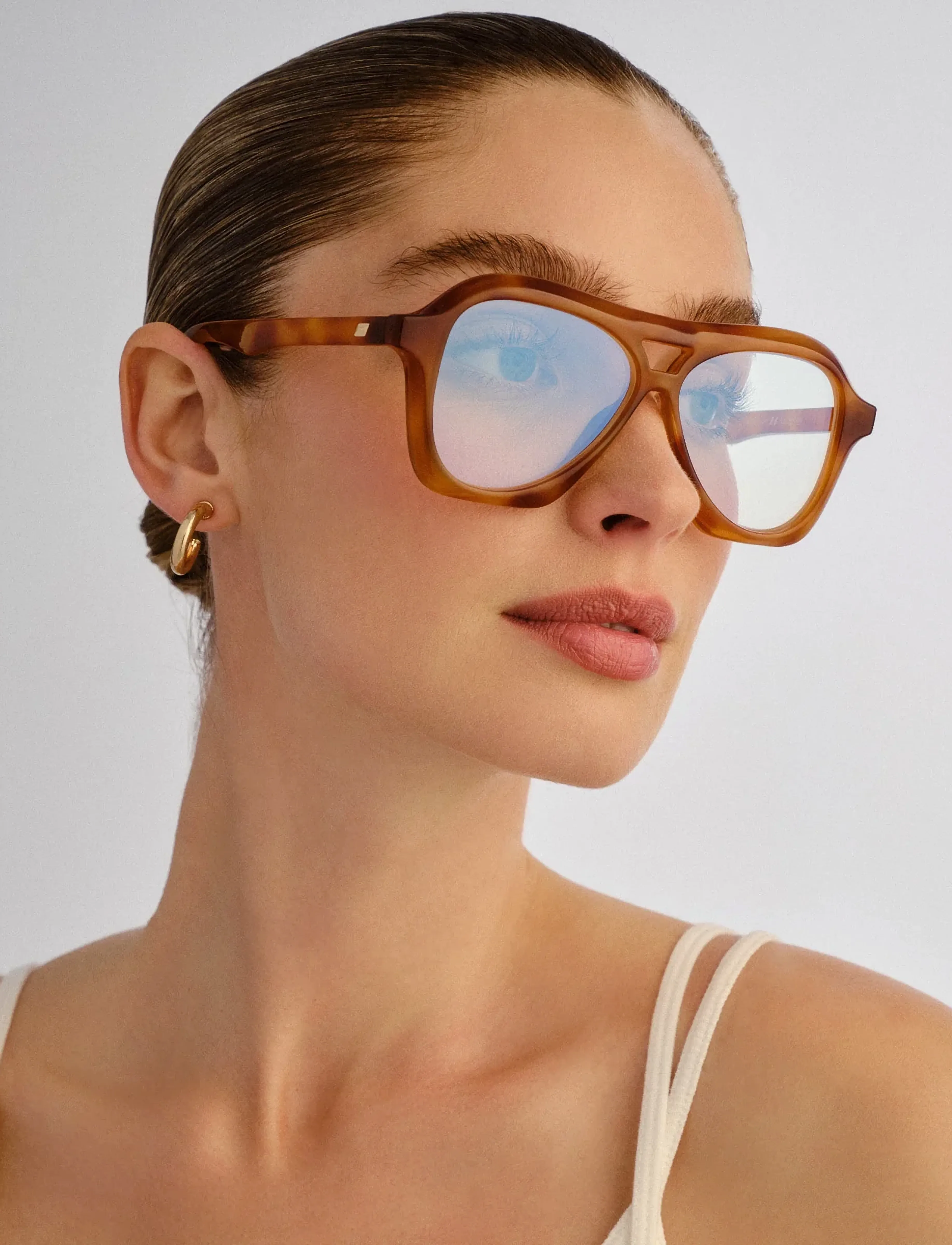 Le Specs Drizzle *Blue Light*, One Size, Accessories, Braun - Blue Light Glasses, Toej-til-kvinder