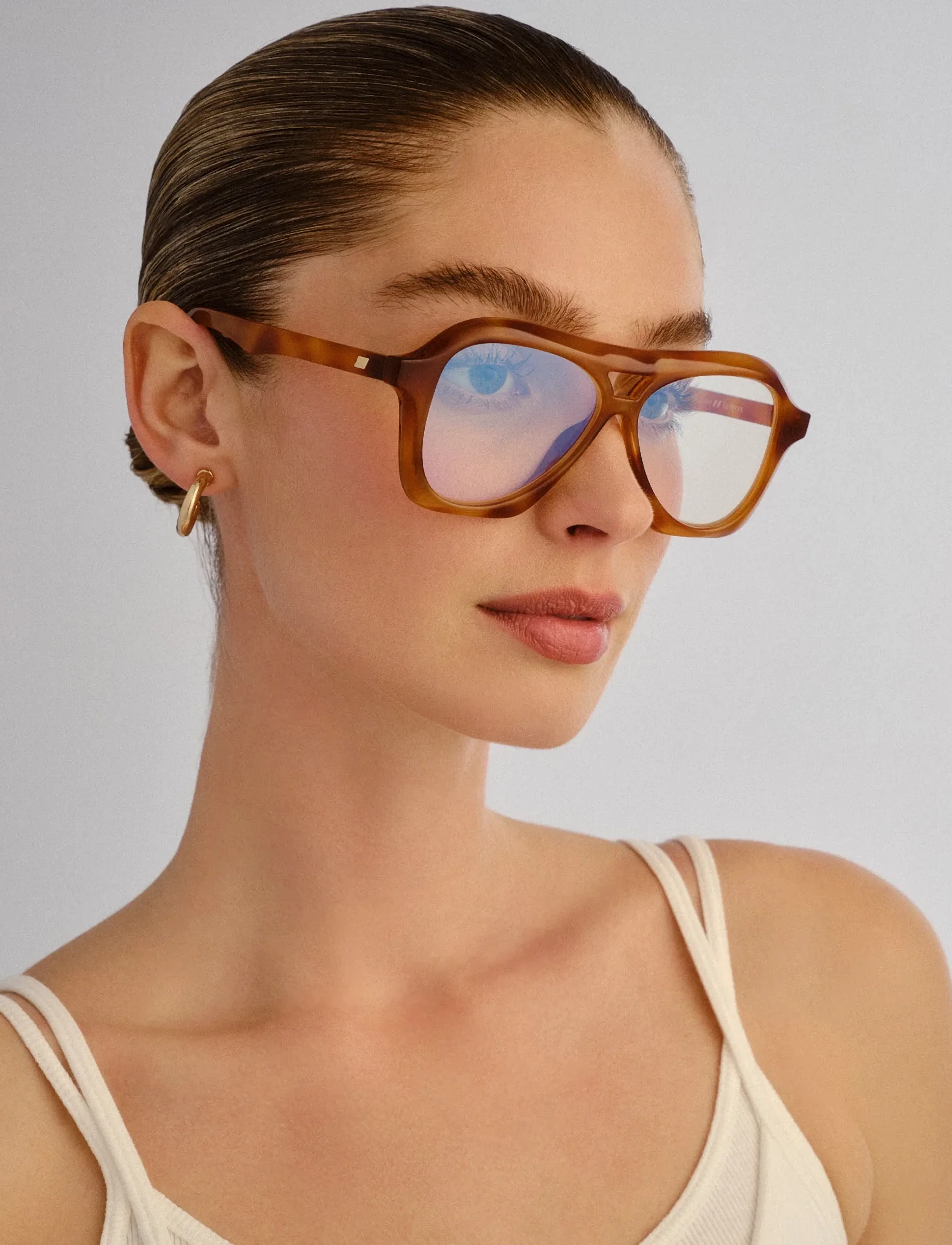Le Specs - DRIZZLE *BLUE LIGHT* - blue light-briller - vintage tort w/ blue light lens - 4