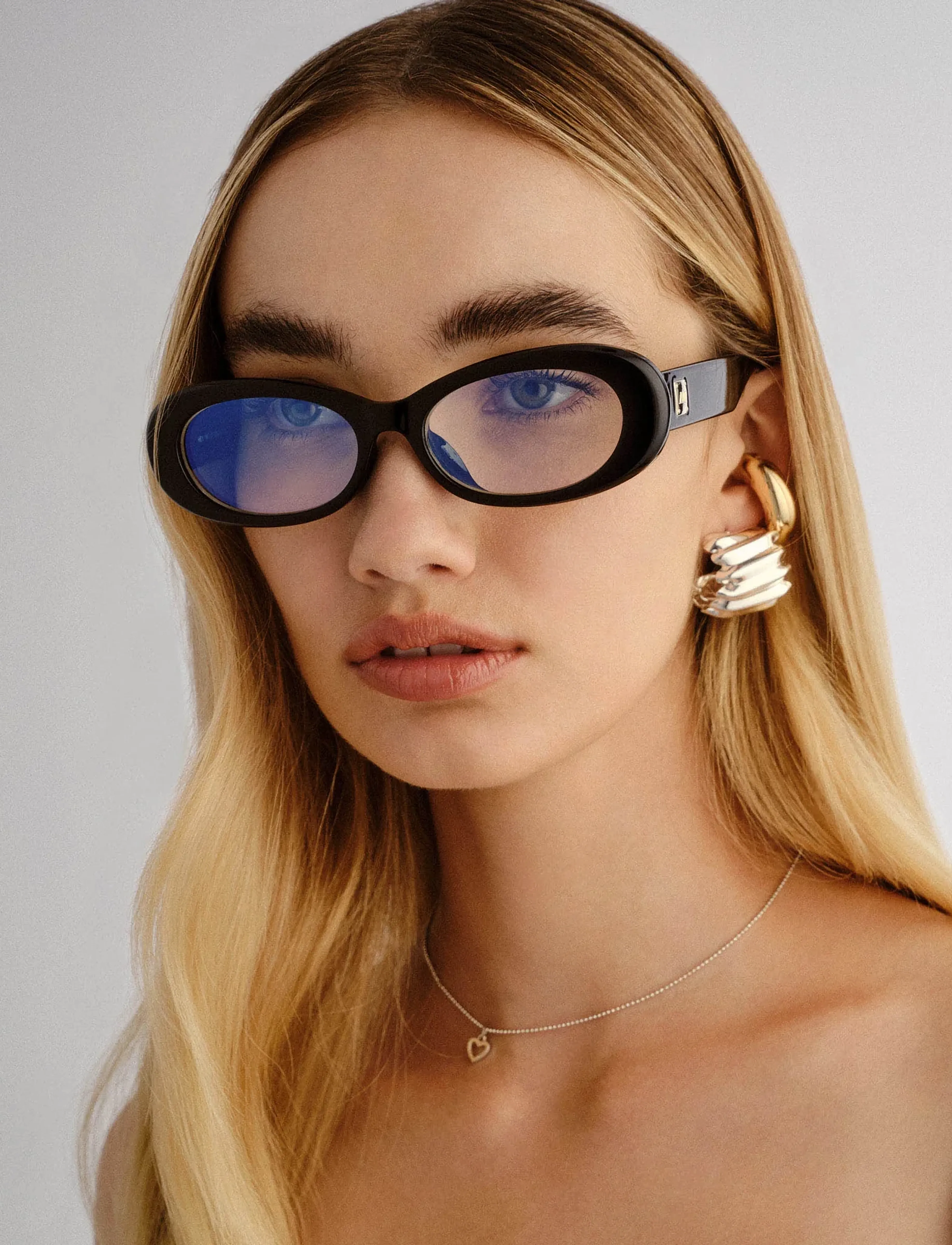 Le Specs Hey Ya *Blue Light*, One Size, Accessories, Schwarz - Blue Light Glasses, Toej-til-kvinder