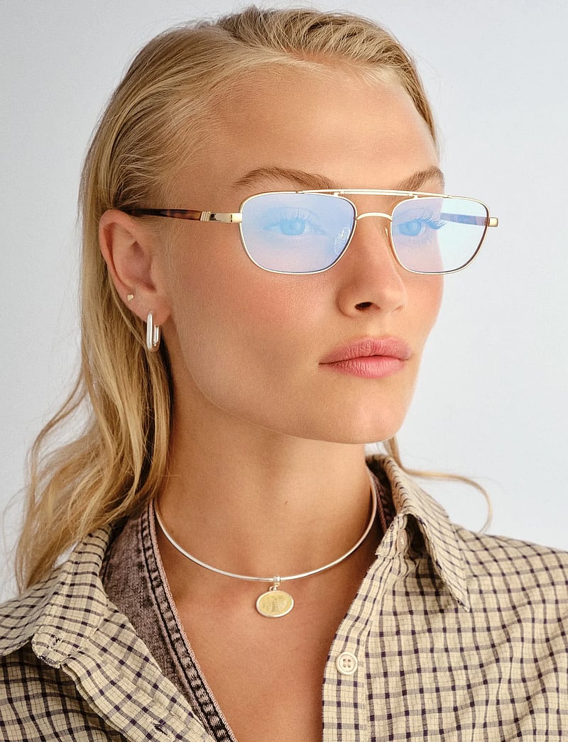 Le Specs - LE MIMI *BLUE LIGHT* - blue light-briller - gold w/ blue light lens - 0
