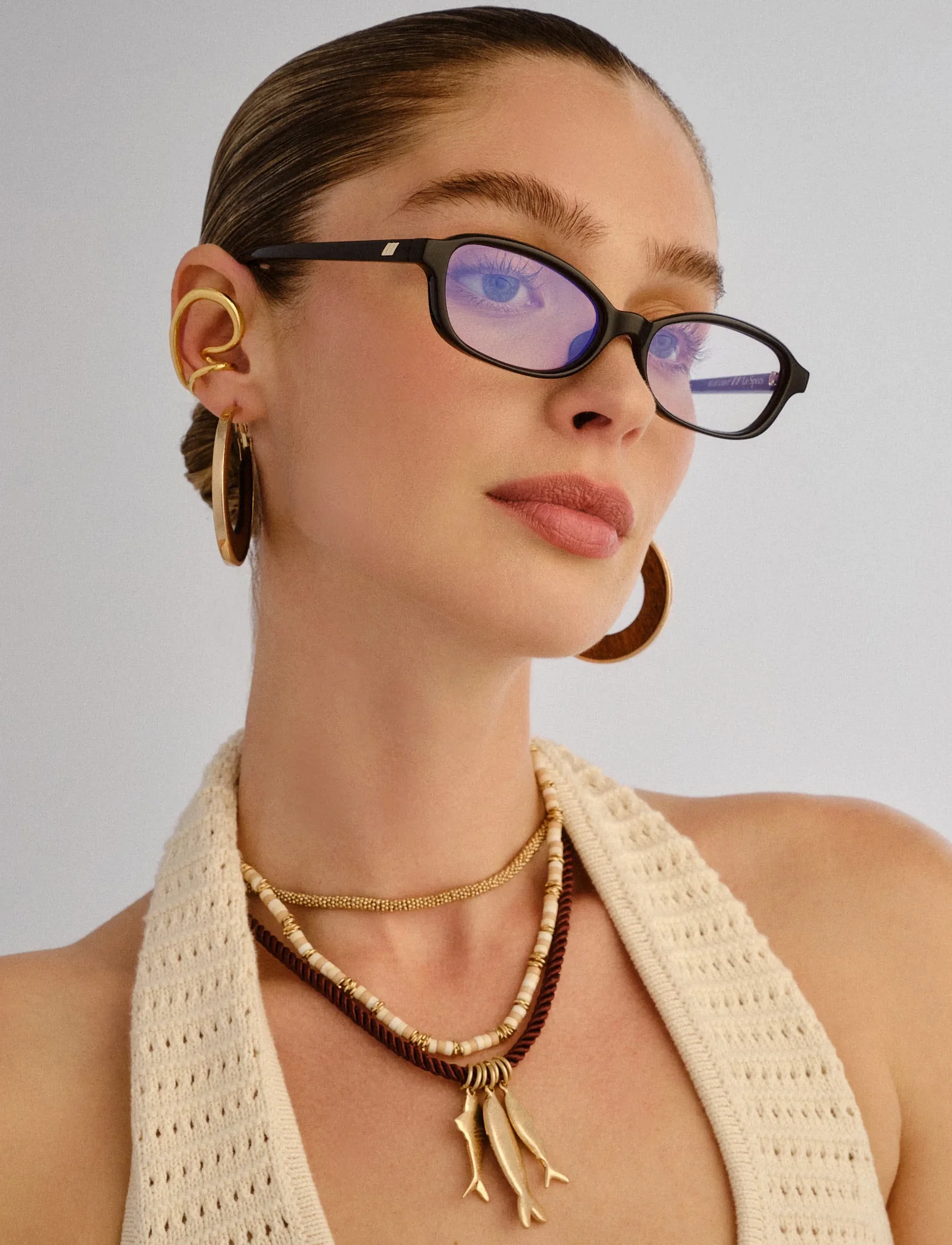 Le Specs Honey Pot *Blue Light*, Kvinder, Blålysbriller, Sort, Str: ONE SIZE