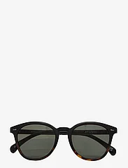 Le Specs - BANDWAGON - round frame - black tortoise w/ khaki mono lens **polarized** - 0