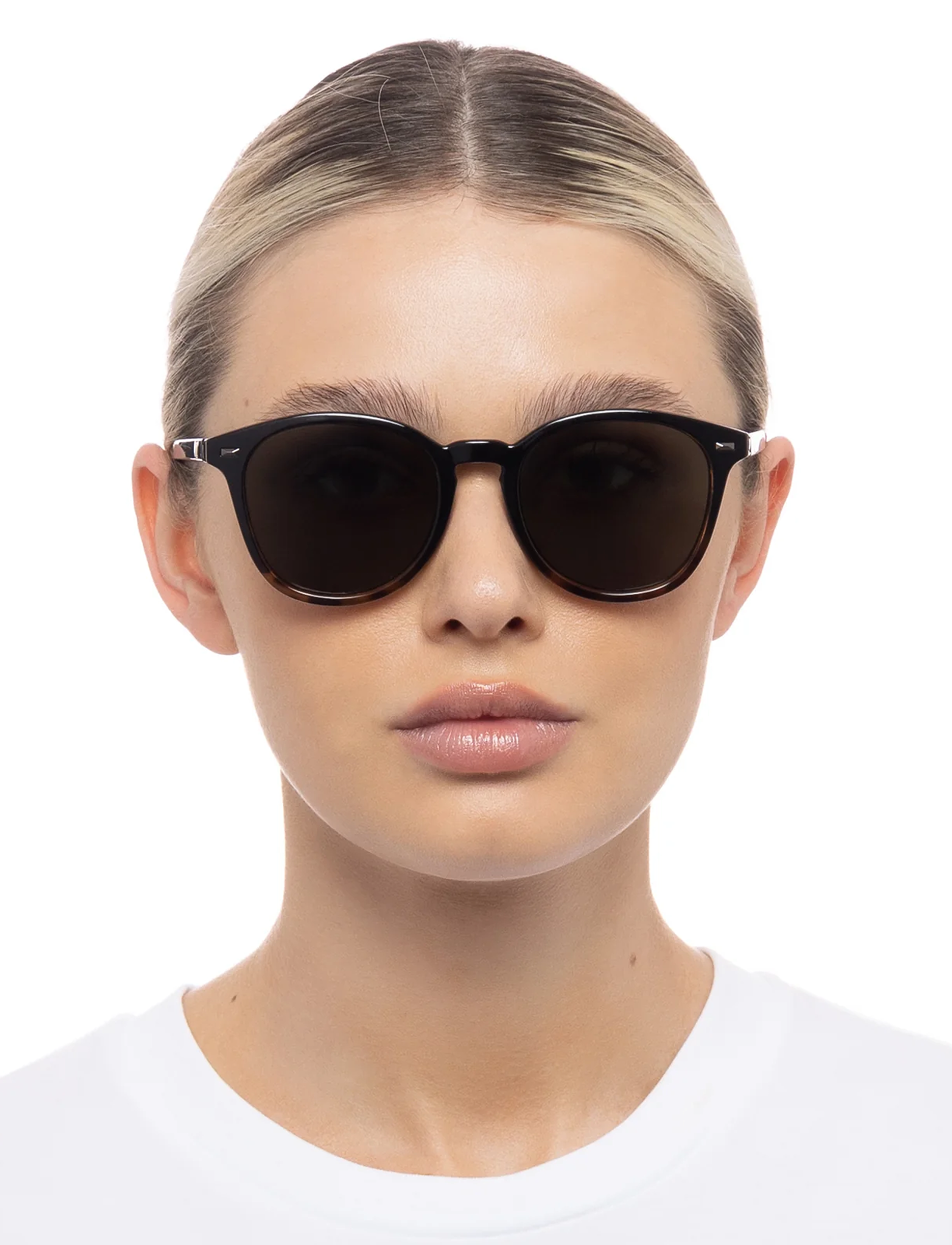 Le Specs Bandwagon, Mænd, Runde Solbriller, Brun, Str: ONE SIZE