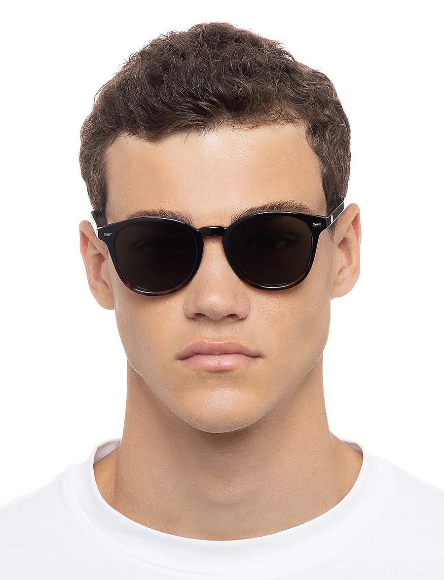 Le Specs - BANDWAGON - ronde - black tortoise w/ khaki mono lens **polarized** - 4